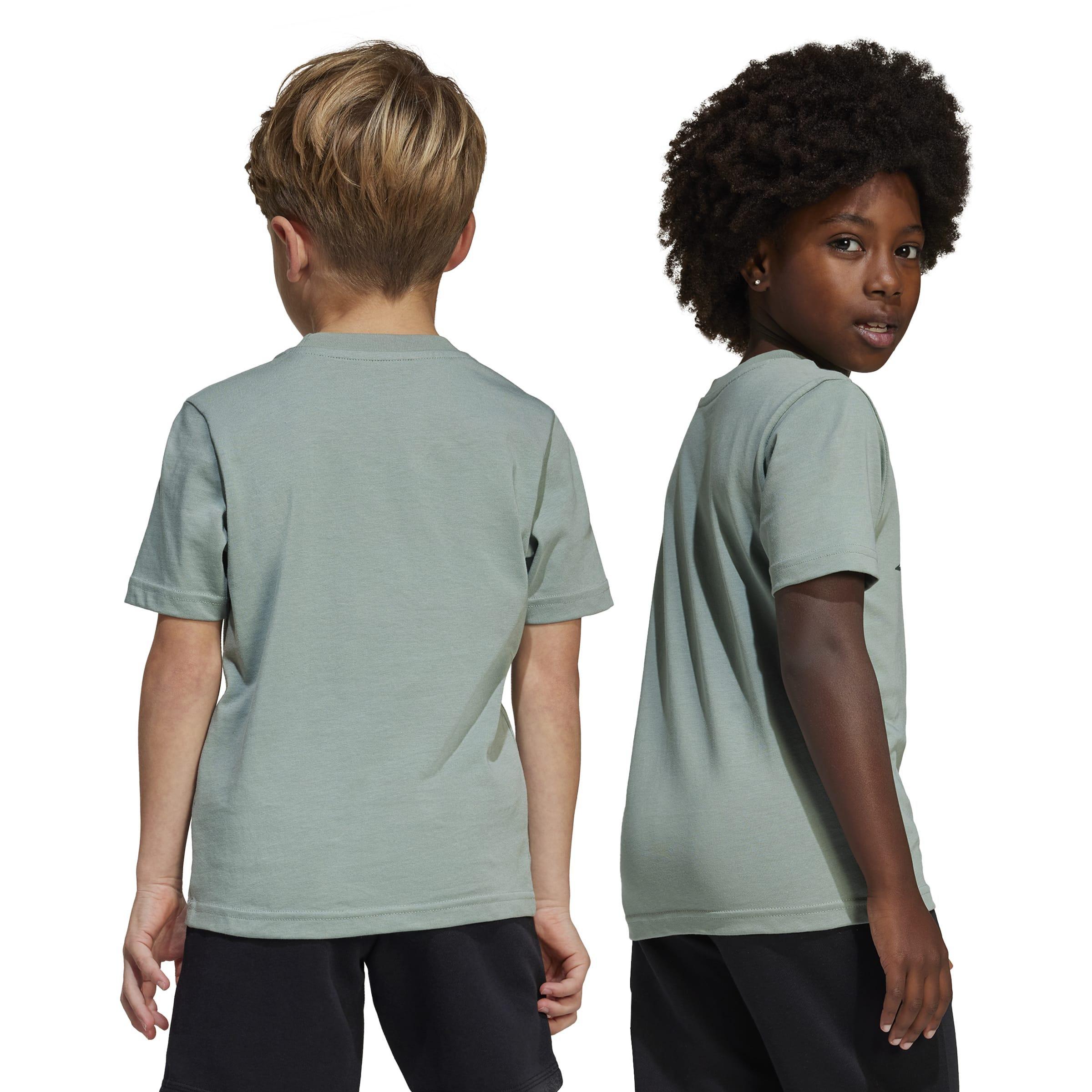 Kids Unisex Adiraptor Graphic T-Shirt, Green, A901_ONE, large image number 3