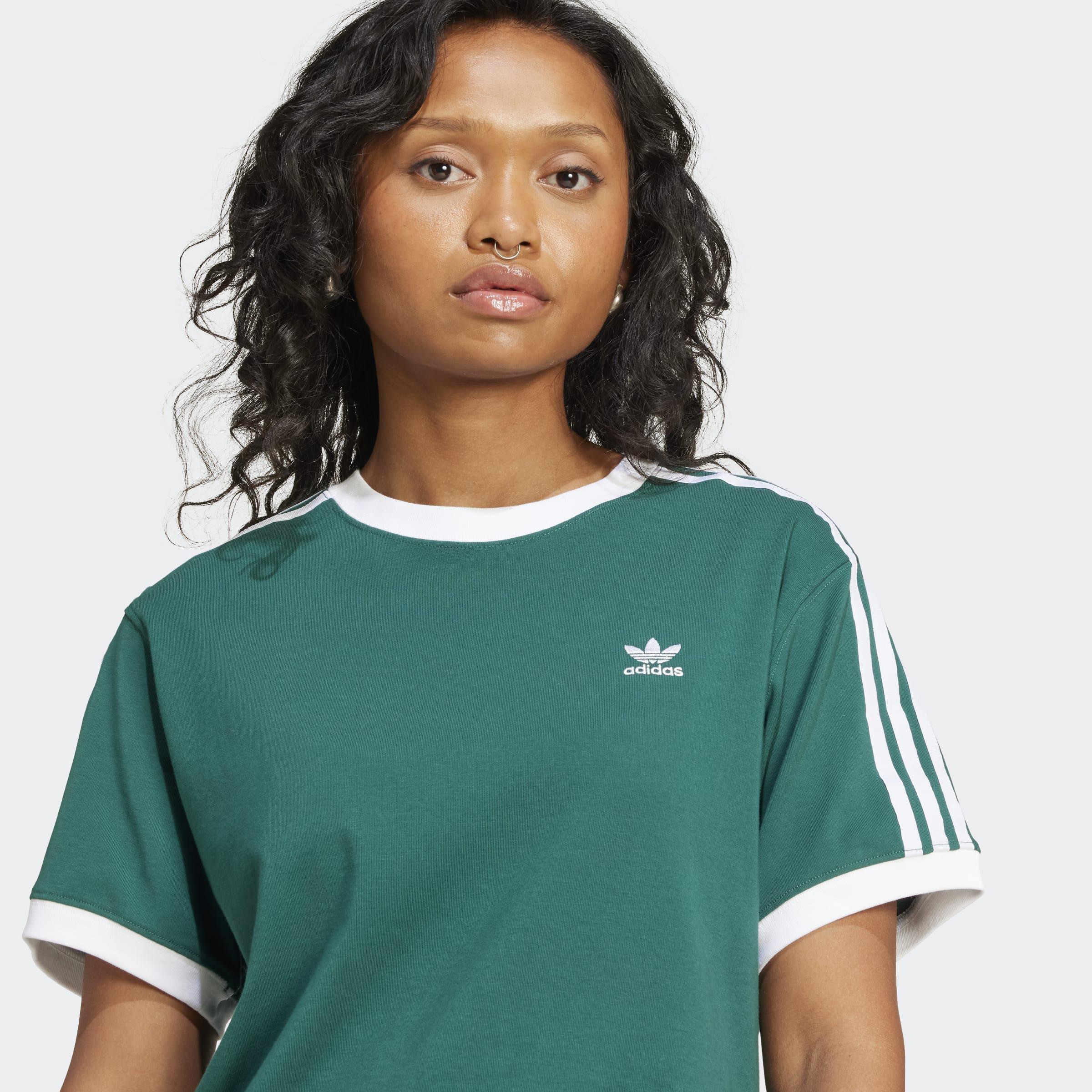 3-Stripes T-Shirt, Green, A901_ONE, large image number 2