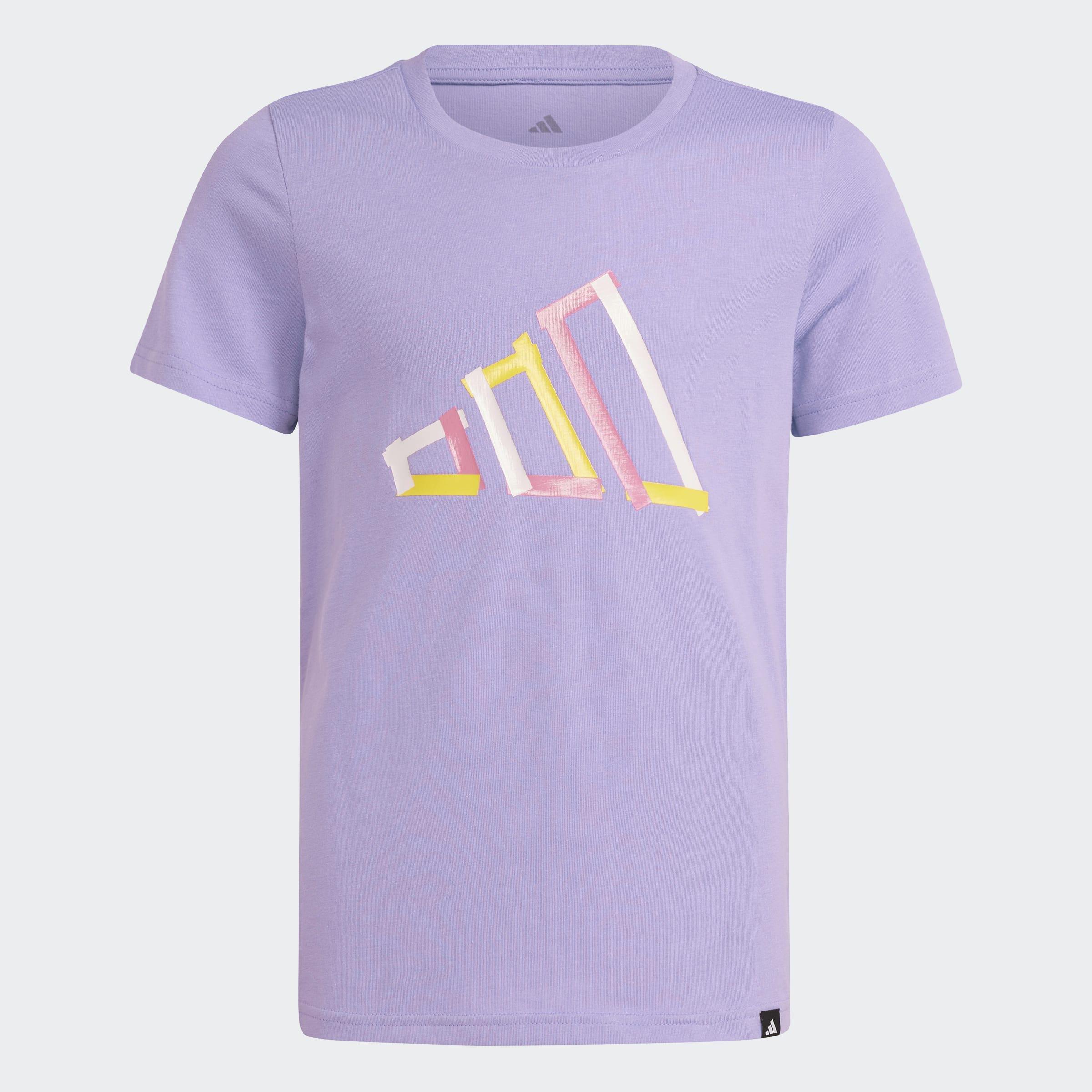 Kids Unisex Tech Logo Graphic T-Shirt, Purple