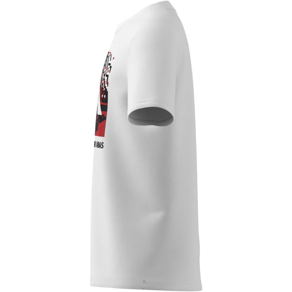 Kids Unisex Camo Graphic T-Shirt, White, A901_ONE, large image number 9