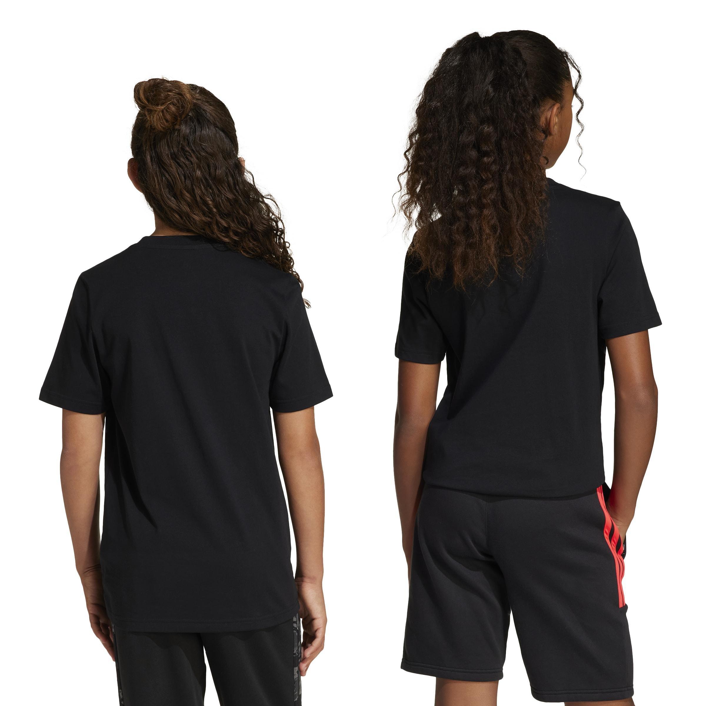 Kids Unisex Camo Graphic T-Shirt, Black, A901_ONE, large image number 3