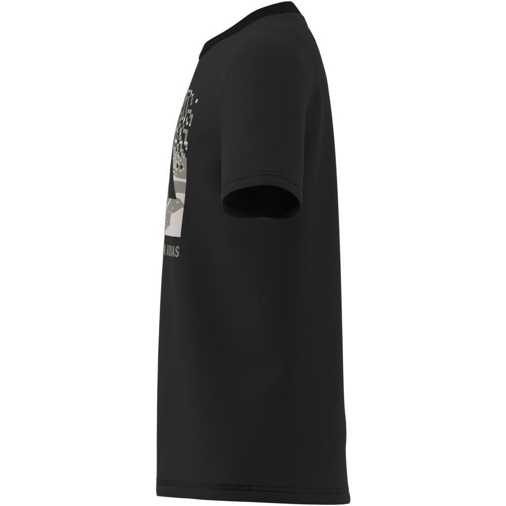 Kids Unisex Camo Graphic T-Shirt, Black, A901_ONE, large image number 10