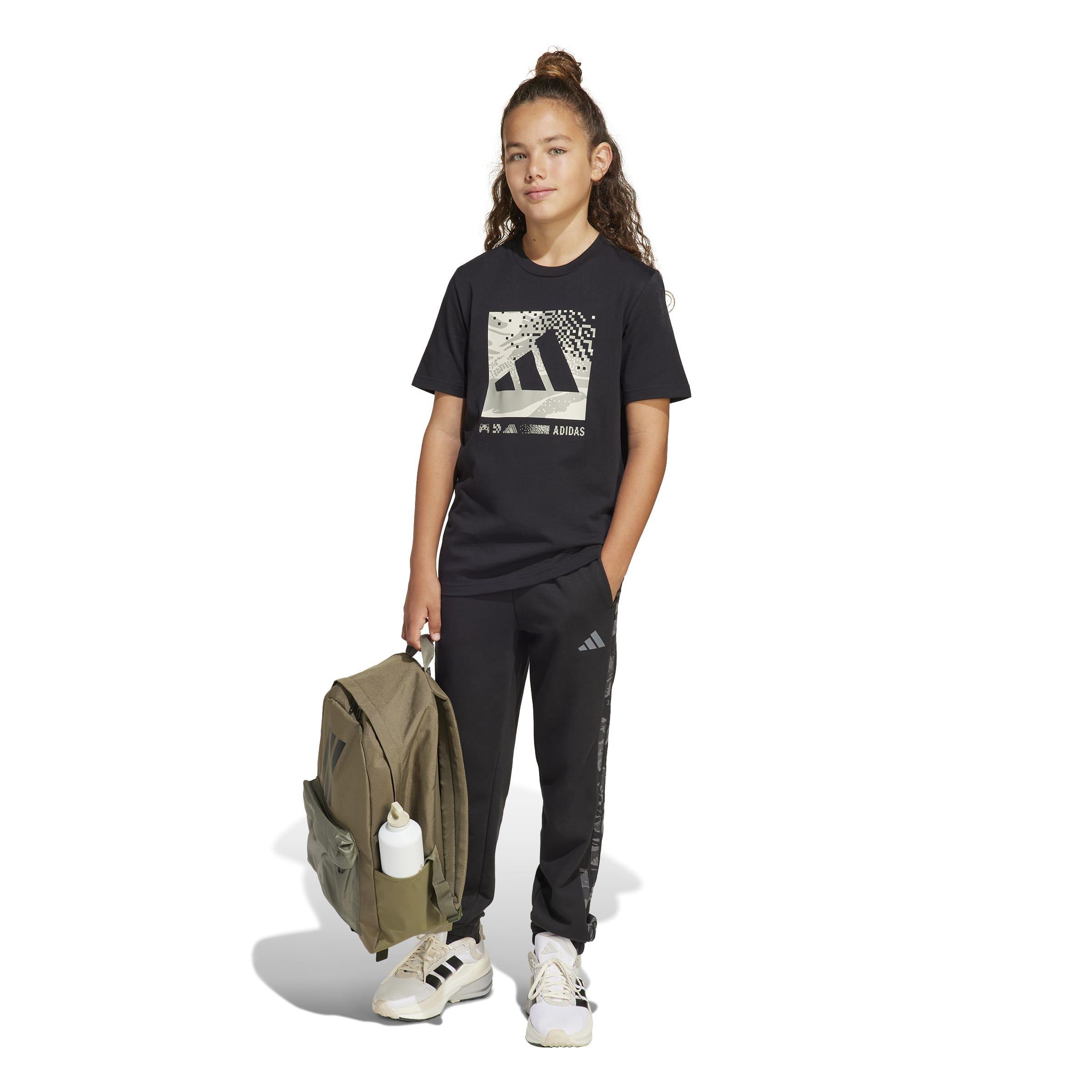 Kids Unisex Camo Graphic T-Shirt, Black, A901_ONE, large image number 11