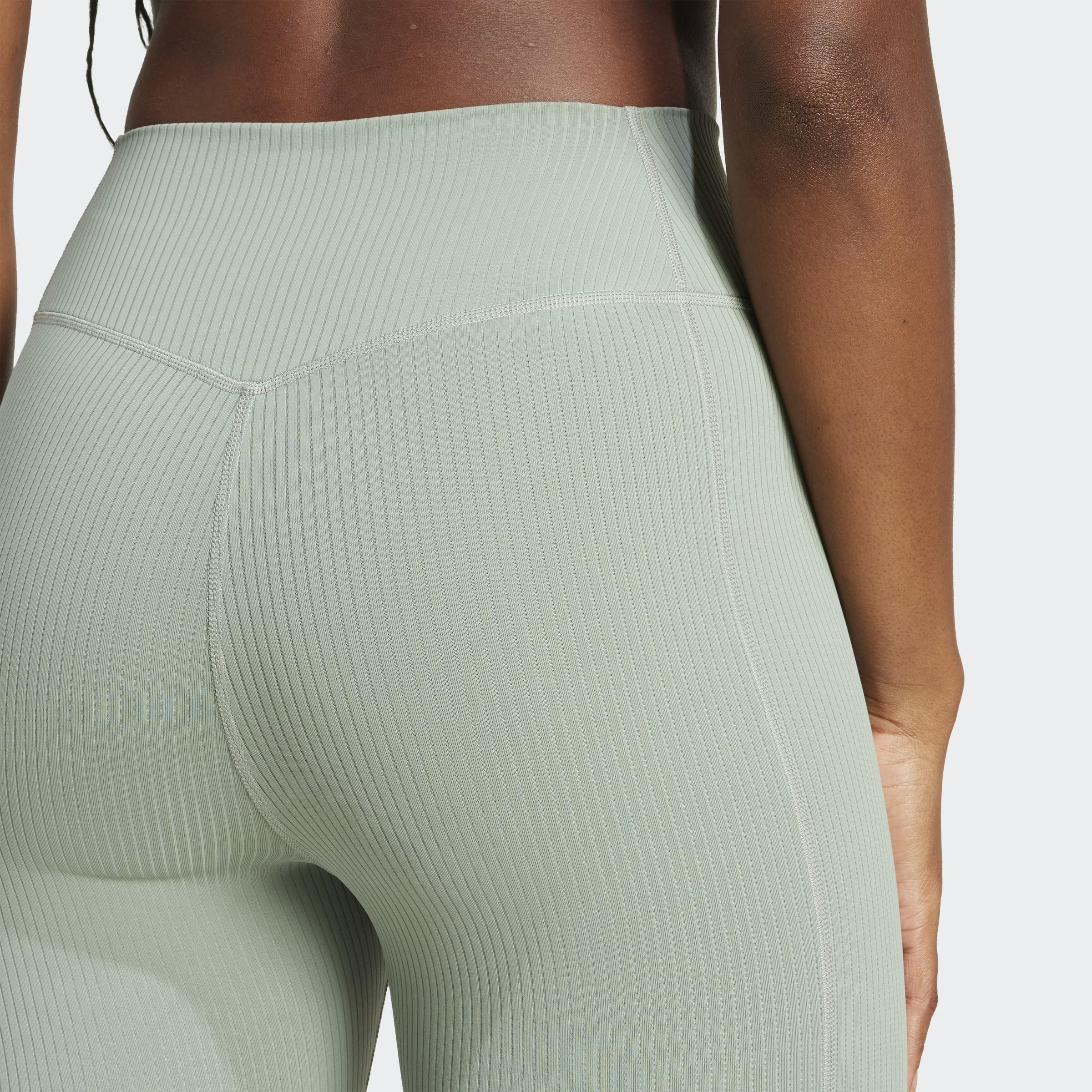 Optime Rib 7/8 Leggings, Green, A901_ONE, large image number 6