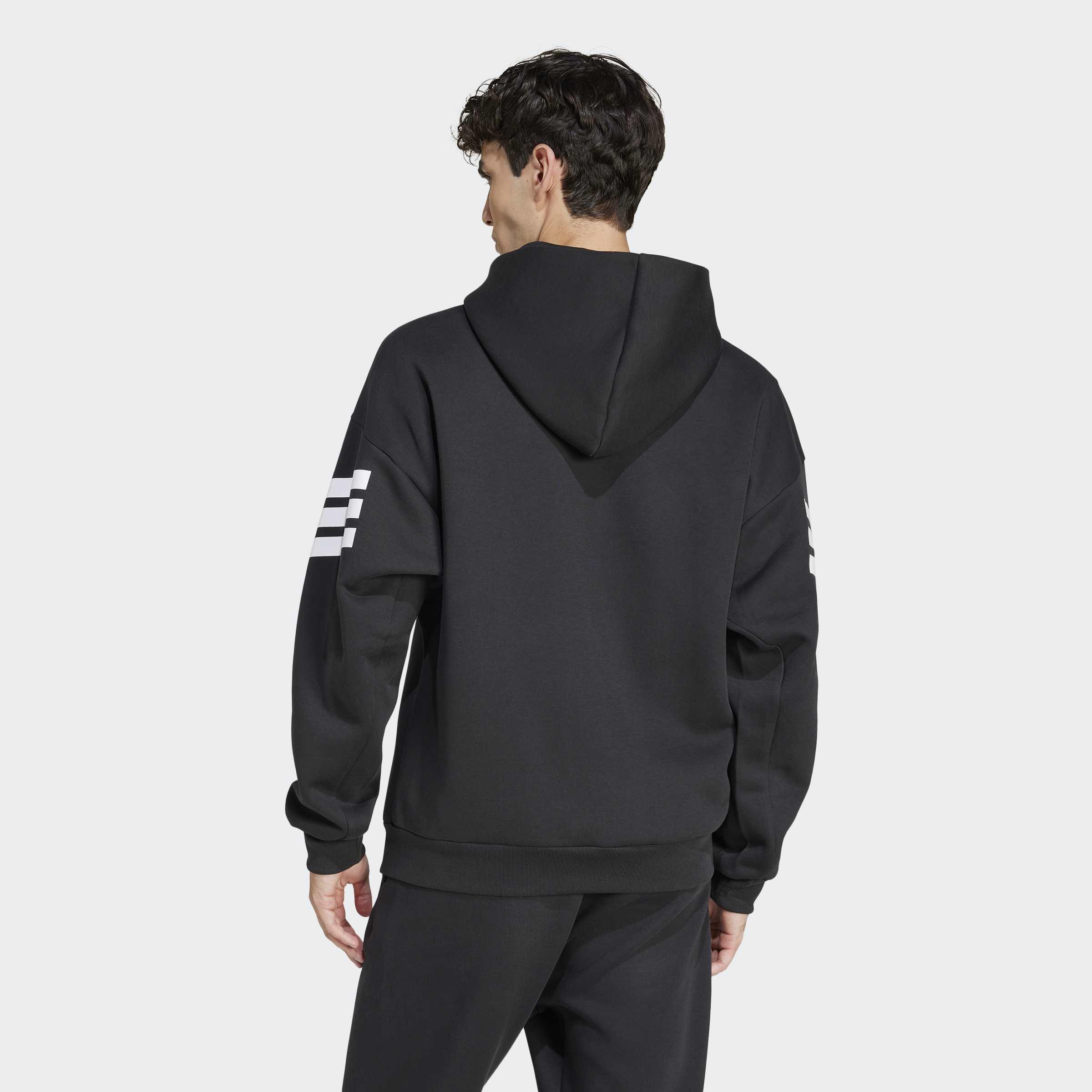 Future Icons 3-Stripes Full-Zip Hoodie, Black
