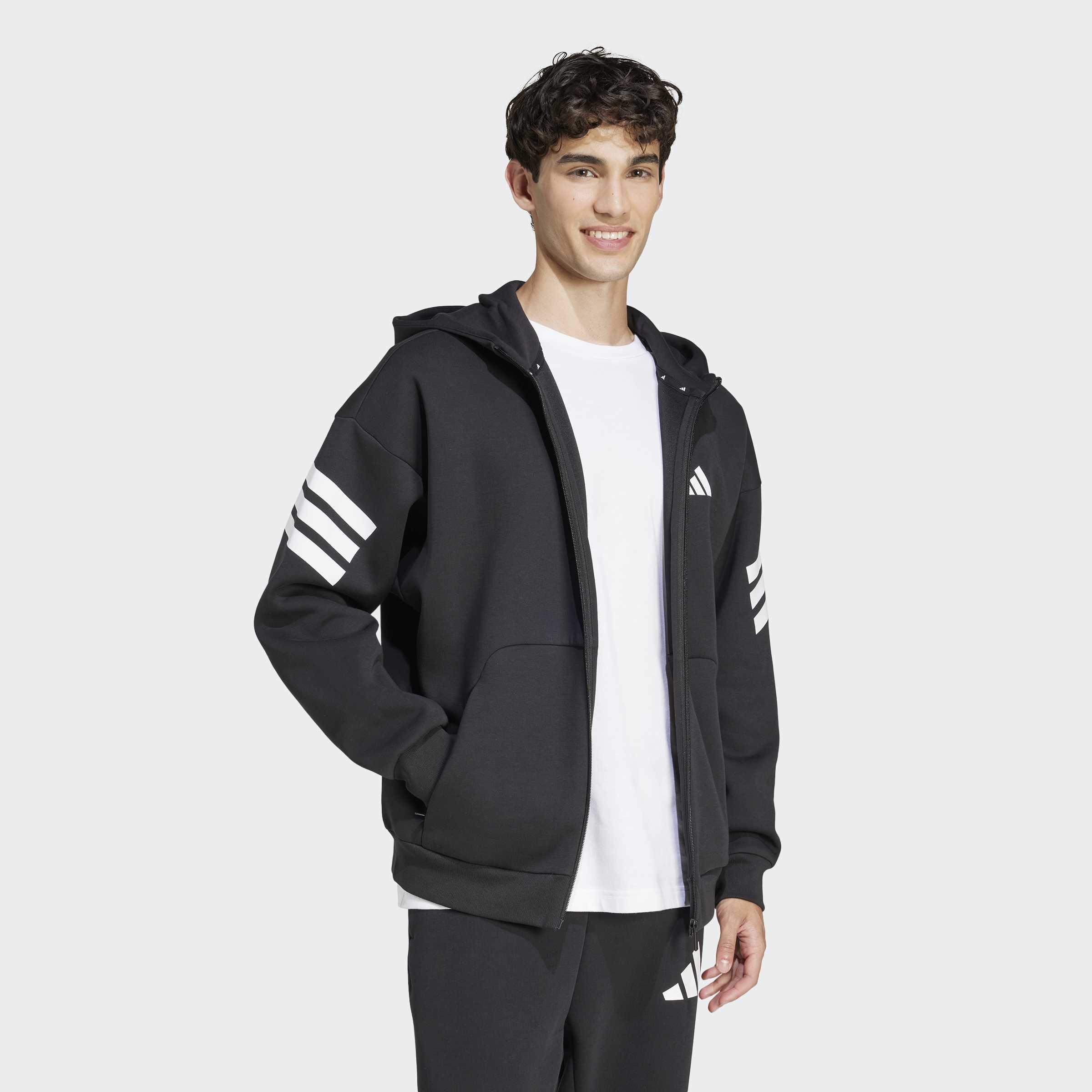 Future Icons 3-Stripes Full-Zip Hoodie, Black, A901_ONE, large image number 5