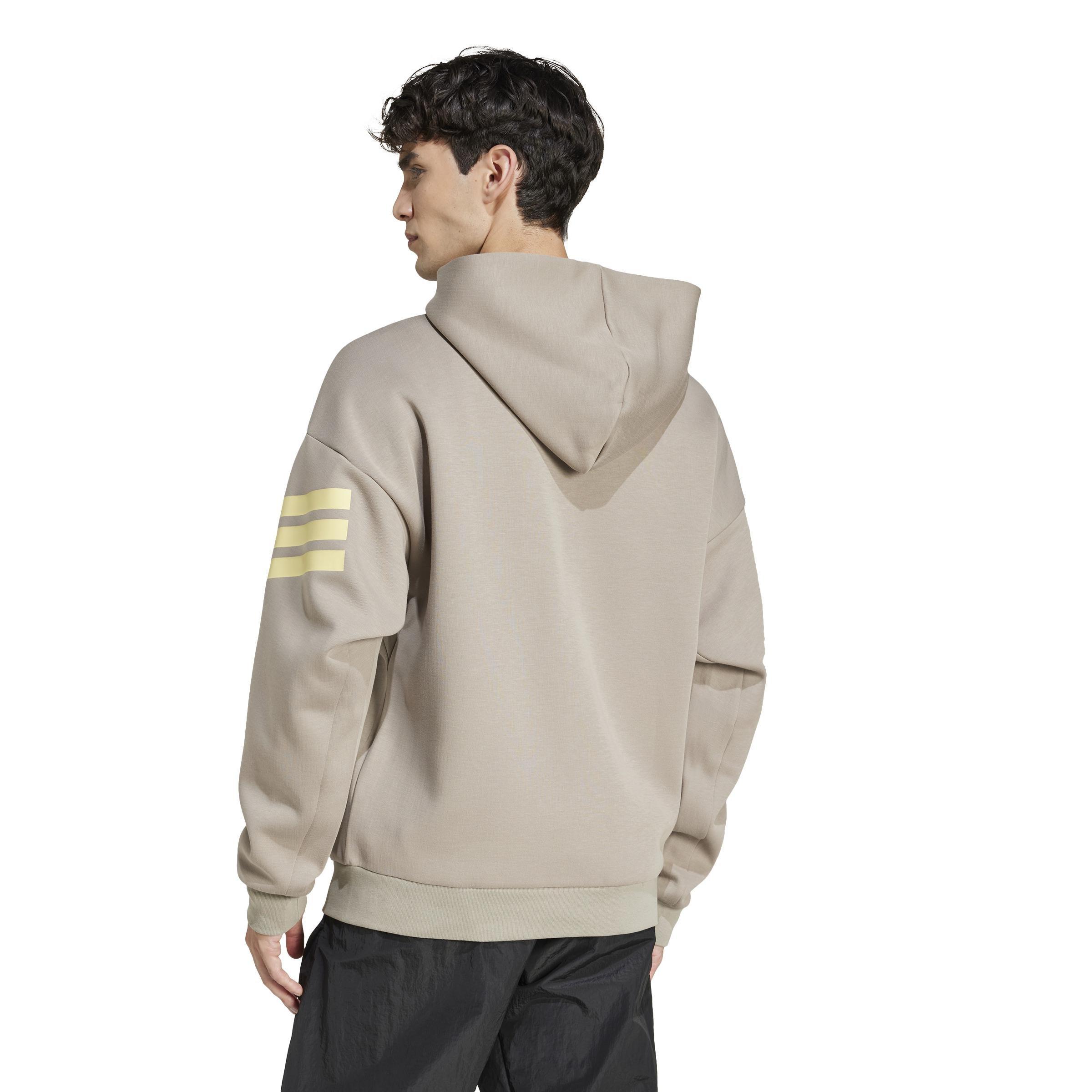 Future Icons 3-Stripes Full-Zip Hoodie, Beige, A901_ONE, large image number 1