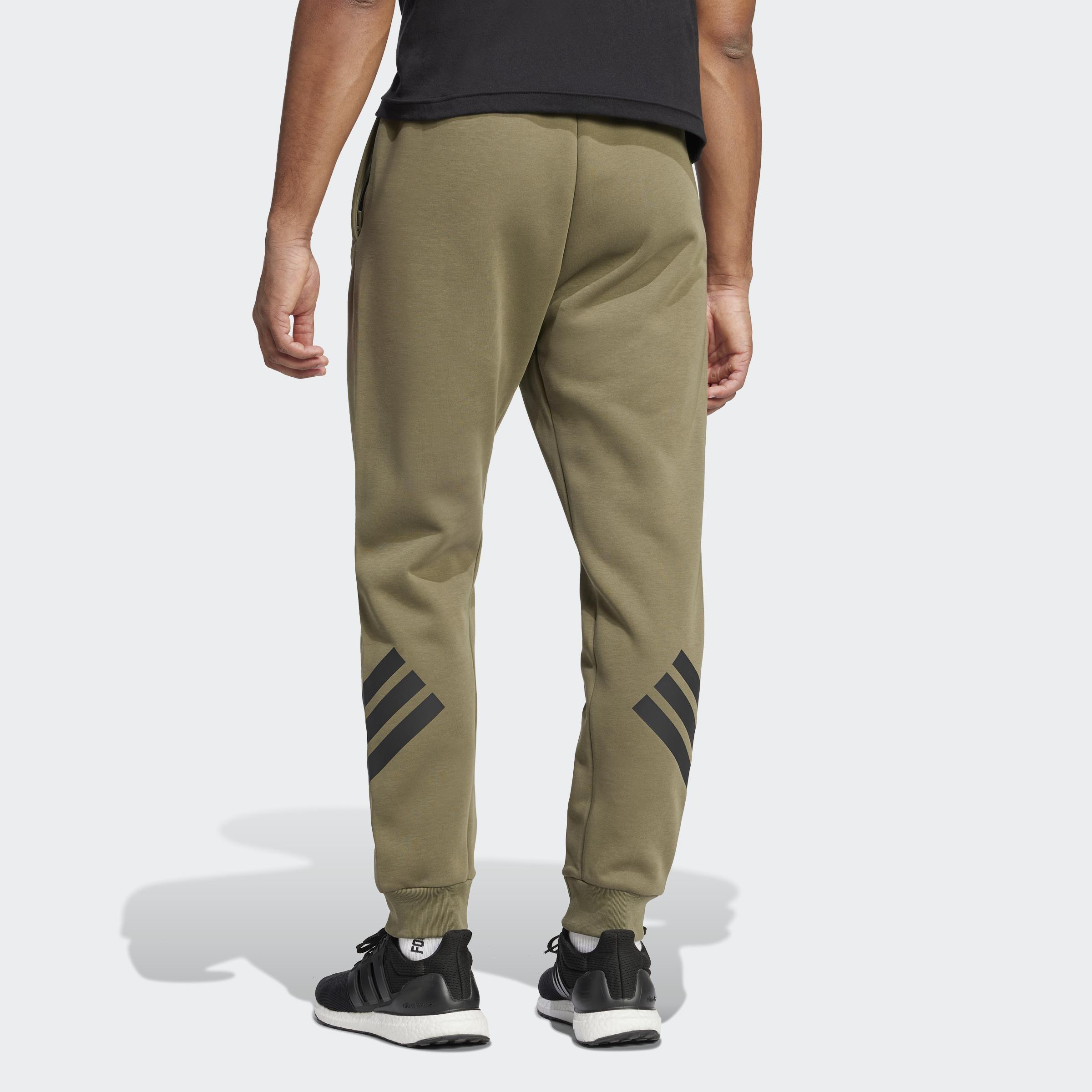 Future Icons 3-Stripes Tracksuit Bottoms, Green, A901_ONE, large image number 4
