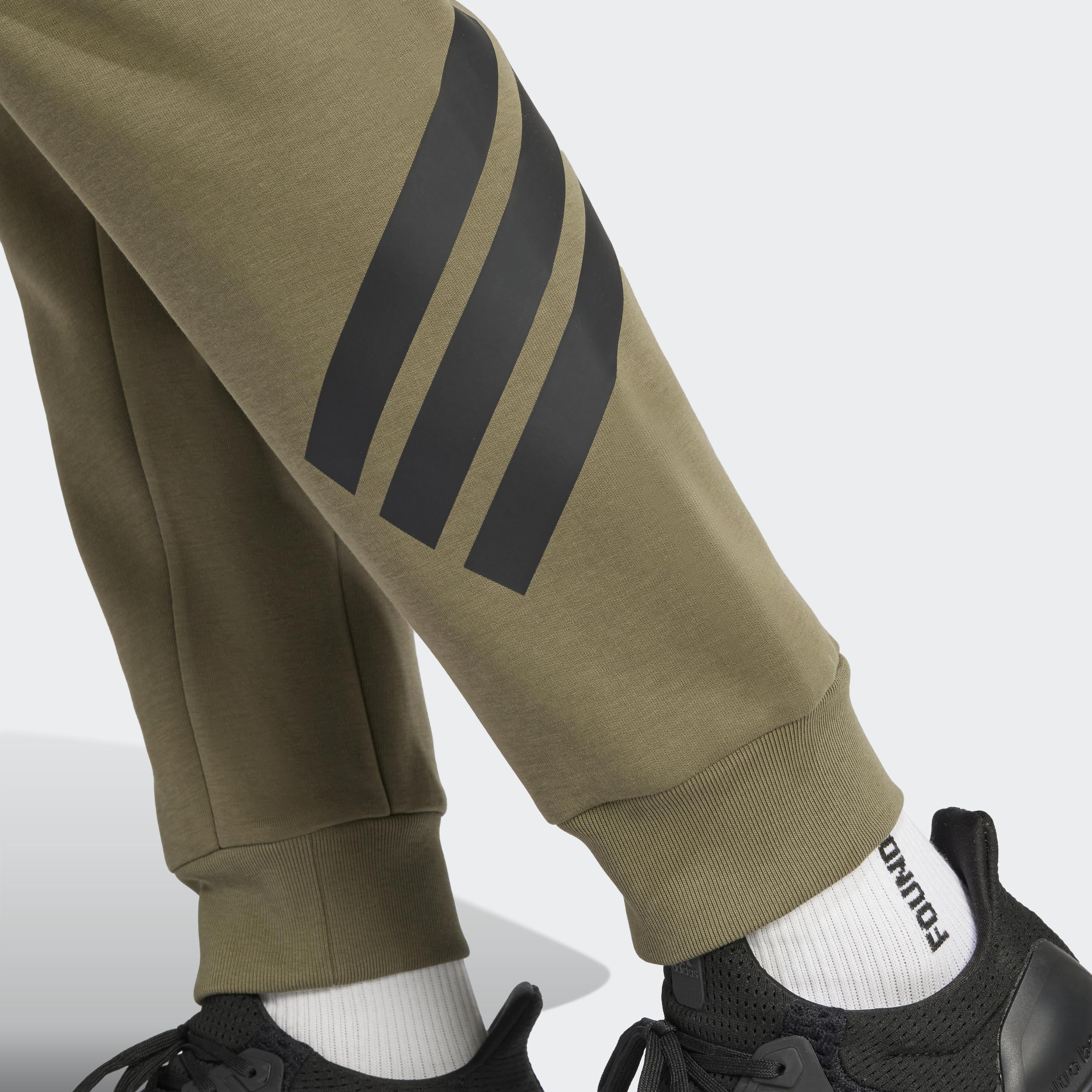 Future Icons 3-Stripes Tracksuit Bottoms, Green, A901_ONE, large image number 7