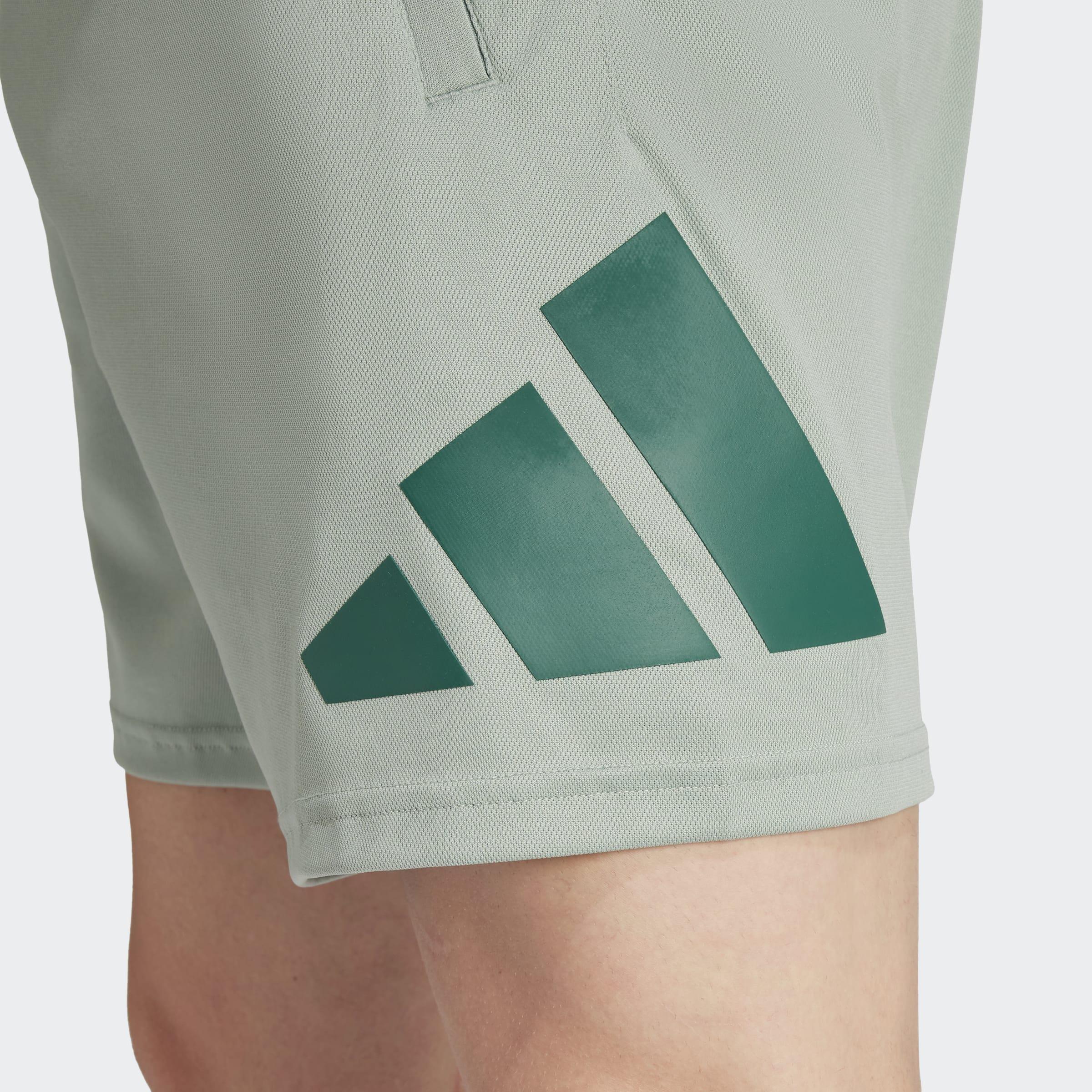 Train Essentials Logo Training Shorts, Green, A901_ONE, large image number 3