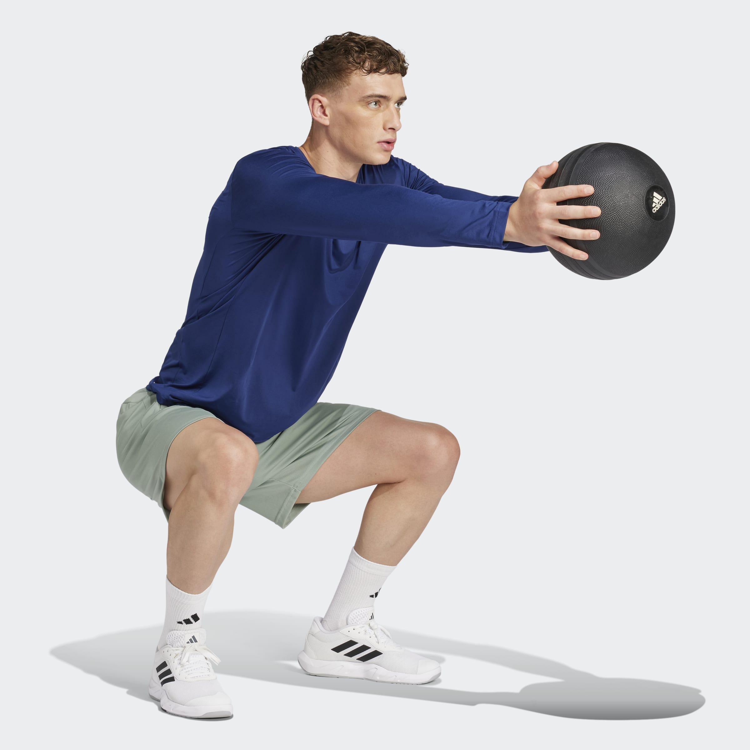 Train Essentials Logo Training Shorts, Green, A901_ONE, large image number 4
