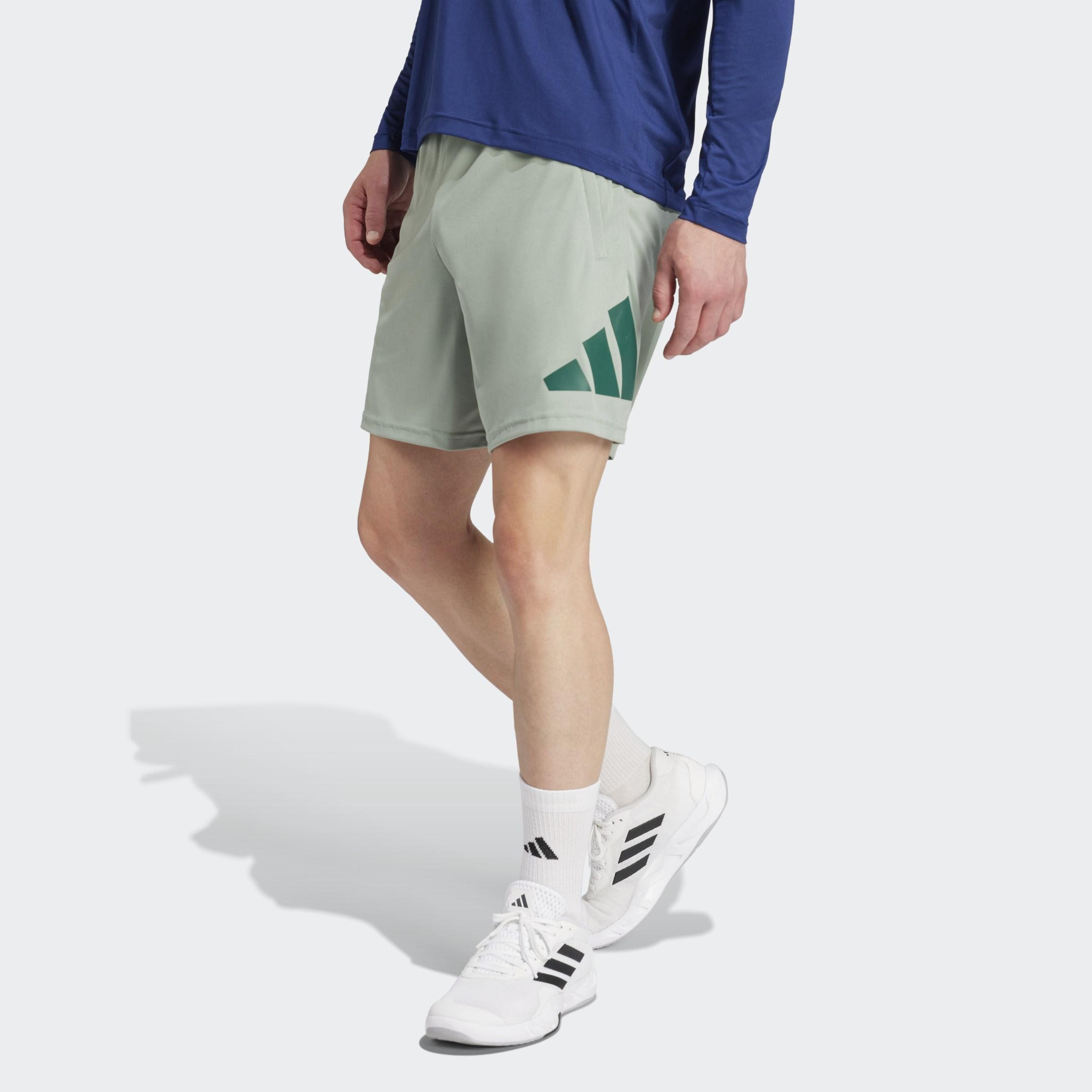 Train Essentials Logo Training Shorts, Green, A901_ONE, large image number 5
