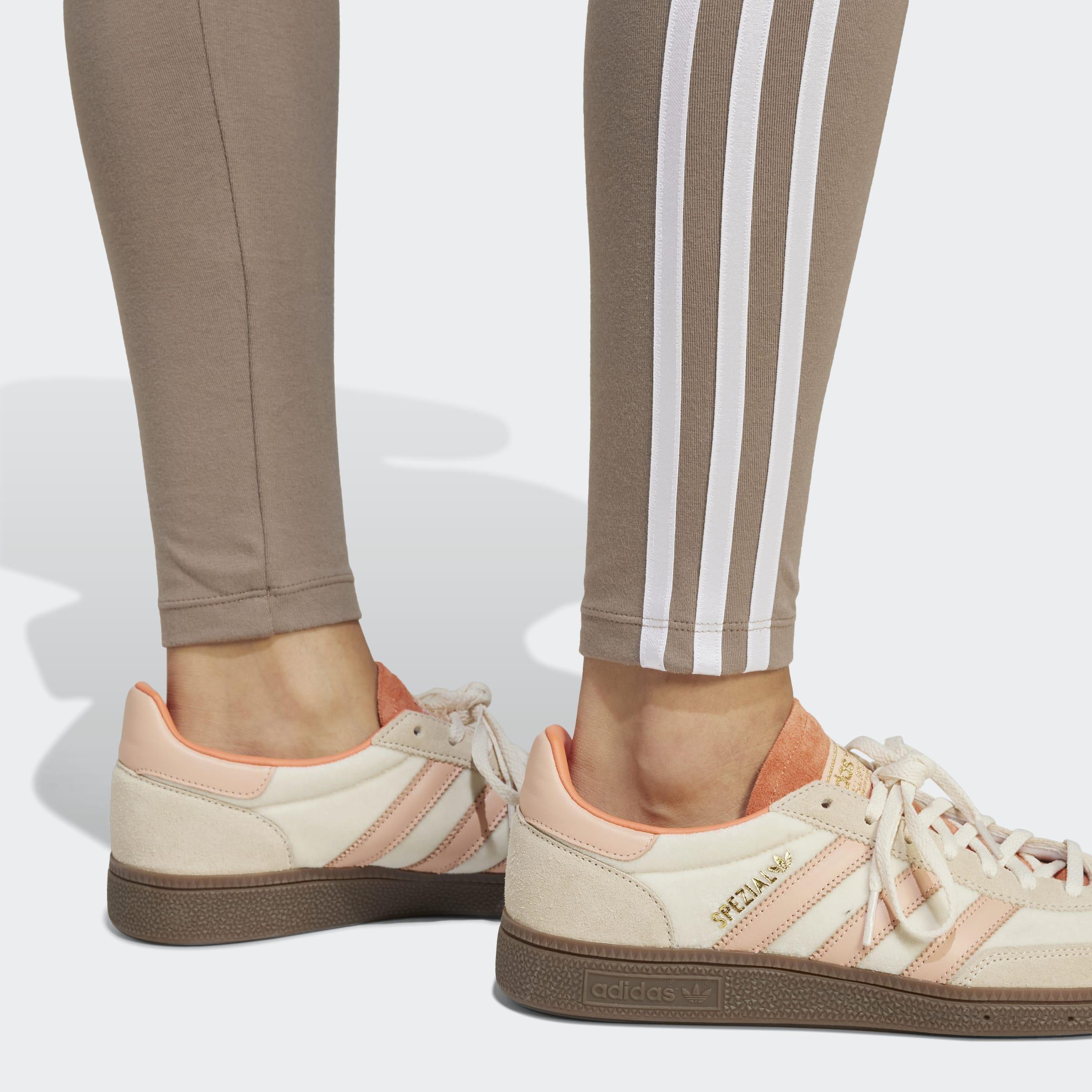 3-Stripes Leggings, Brown, A901_ONE, large image number 3