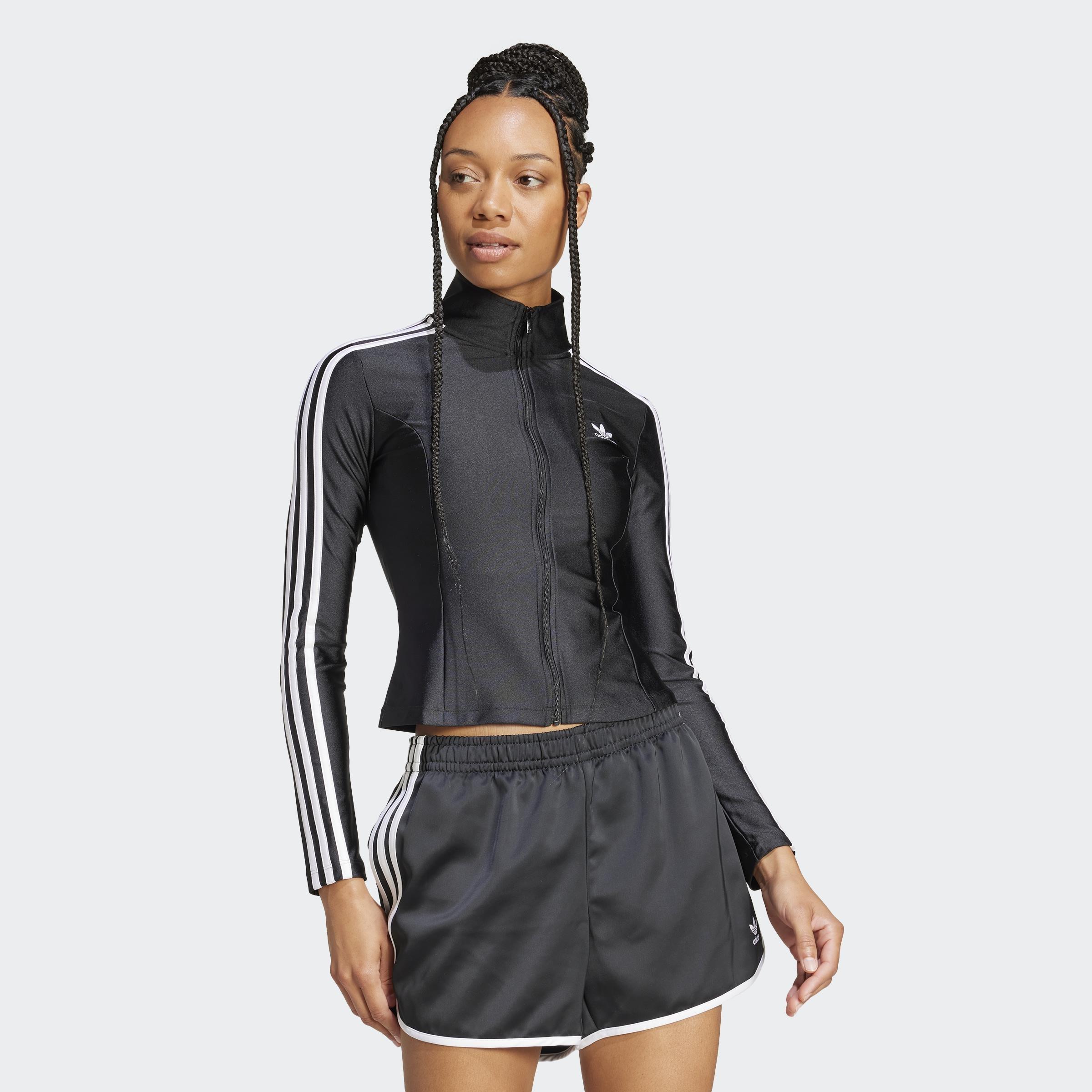 Adicolor 3-Stripes Slim Track Top, Black, A901_ONE, large image number 4