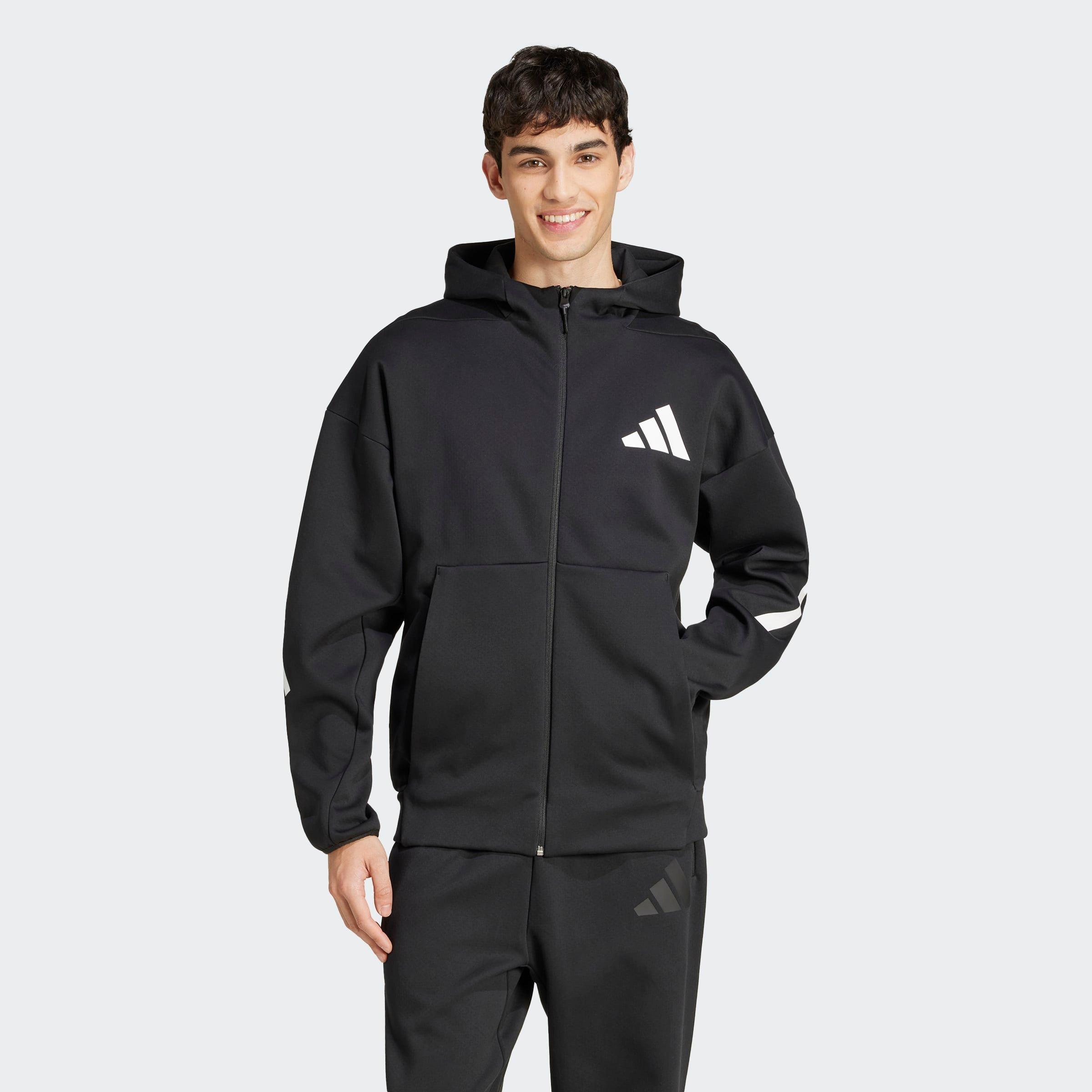Z.N.E. Full-Zip Hooded Track Jacket, Black, A901_ONE, large image number 1