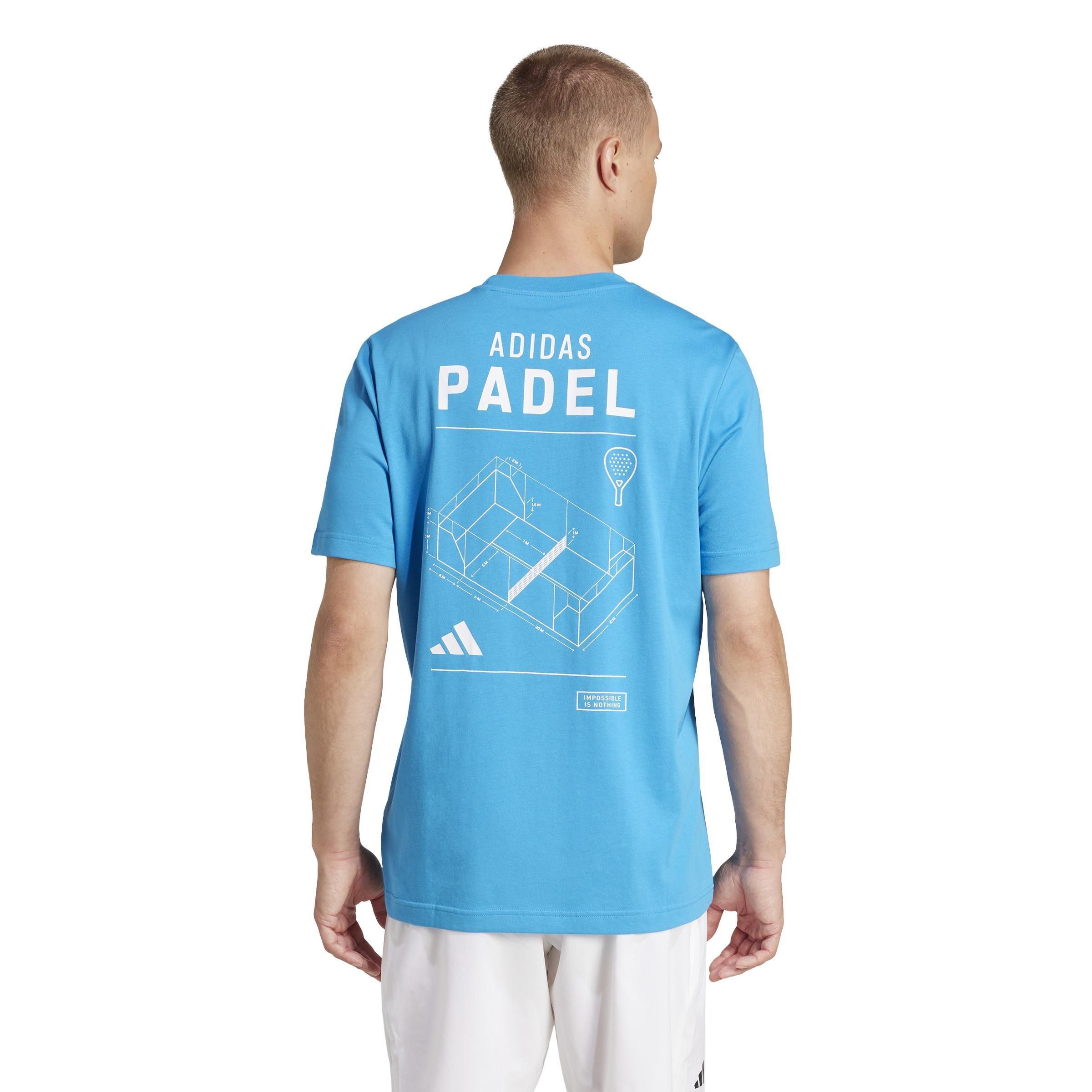 Padel Category Graphic T-Shirt, Blue, A901_ONE, large image number 3