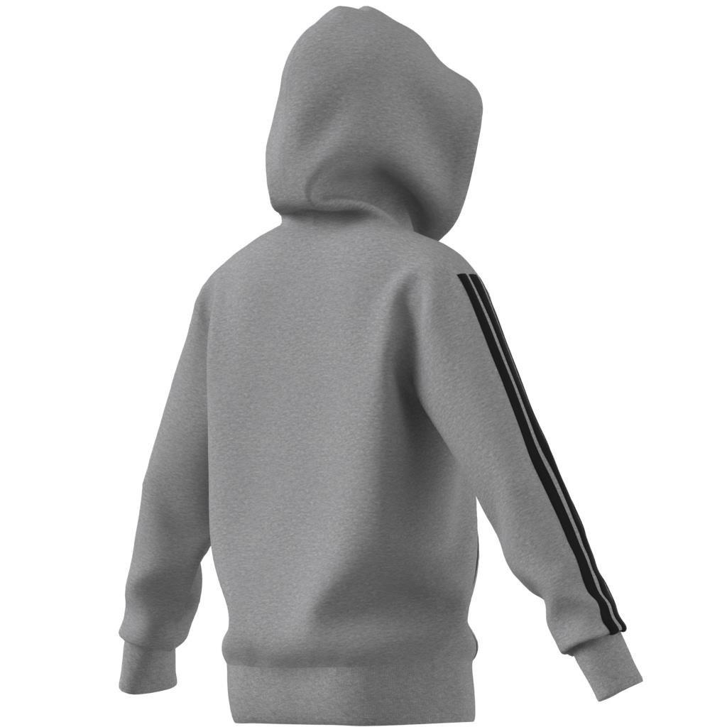 Kids Unisex Essentials Full-Zip Hoodie, Grey, A901_ONE, large image number 11