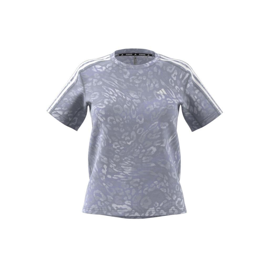 Own the Run CLIMACOOL 3-Stripes T-Shirt, Grey, A901_ONE, large image number 11