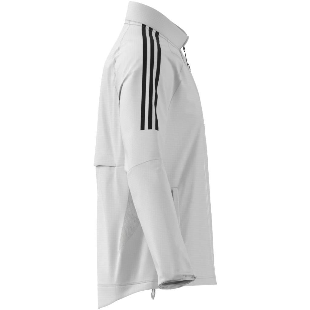 Own the Run 3-Stripes Packable Jacket, White, A901_ONE, large image number 9