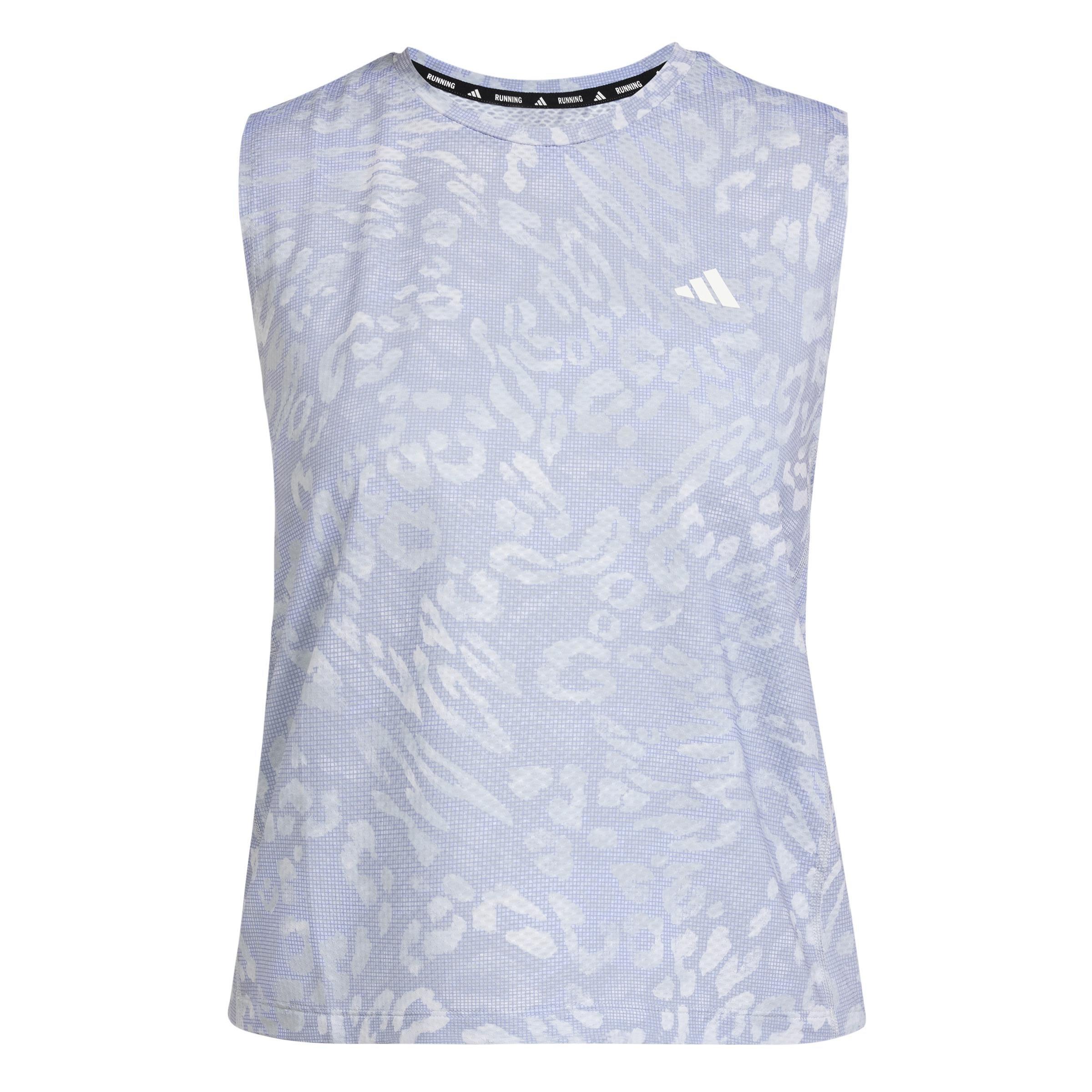 Own the Run CLIMACOOL 3-Stripes Tank Top, Grey, A901_ONE, large image number 1