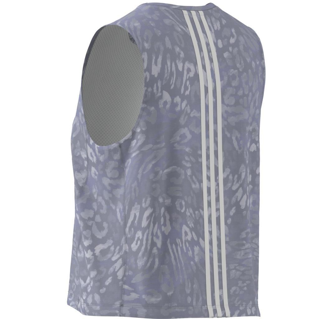 Own the Run CLIMACOOL 3-Stripes Tank Top, Grey, A901_ONE, large image number 9