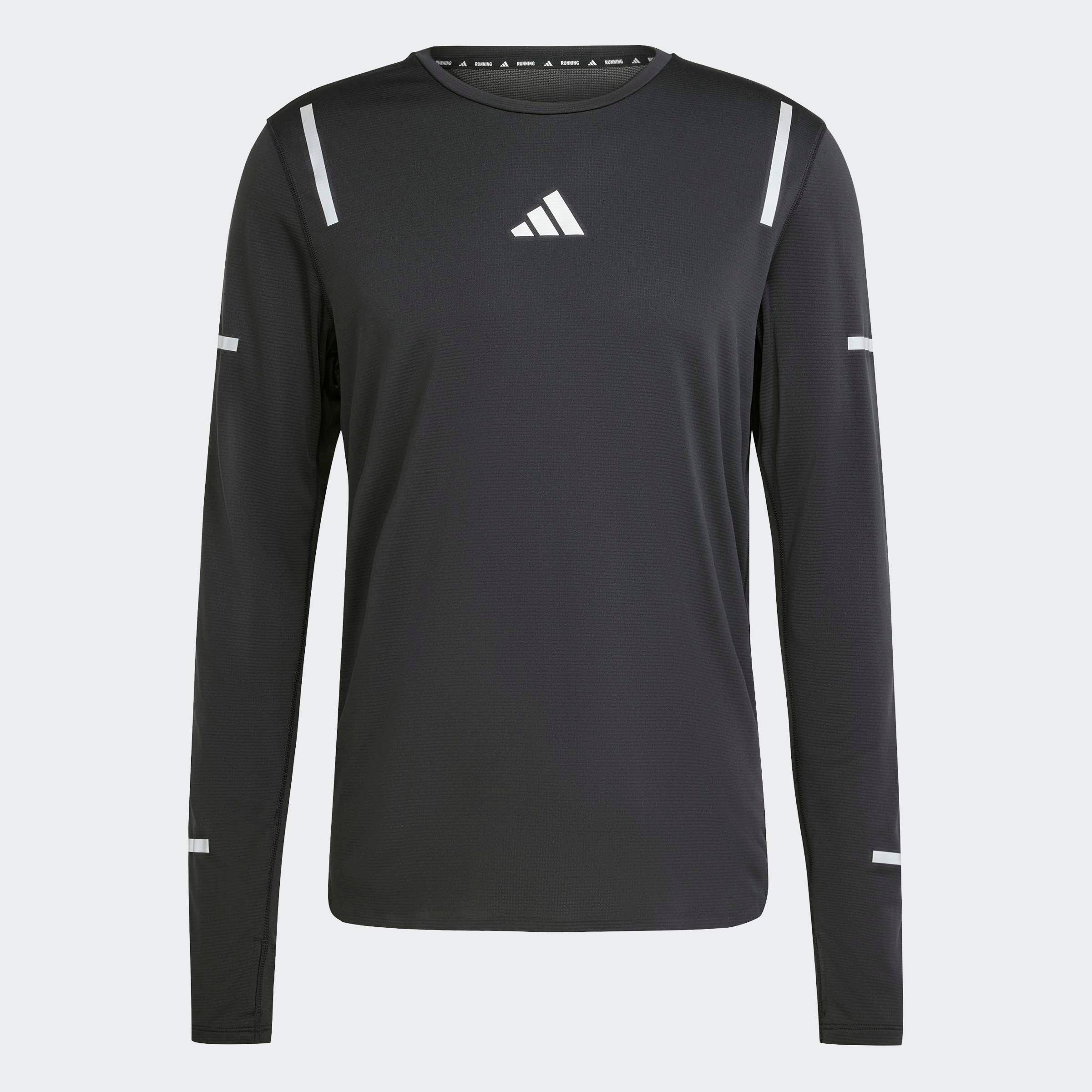 Ultimate Running Reflective Long Sleeve Long-Sleeve Top, Black, A901_ONE, large image number 0
