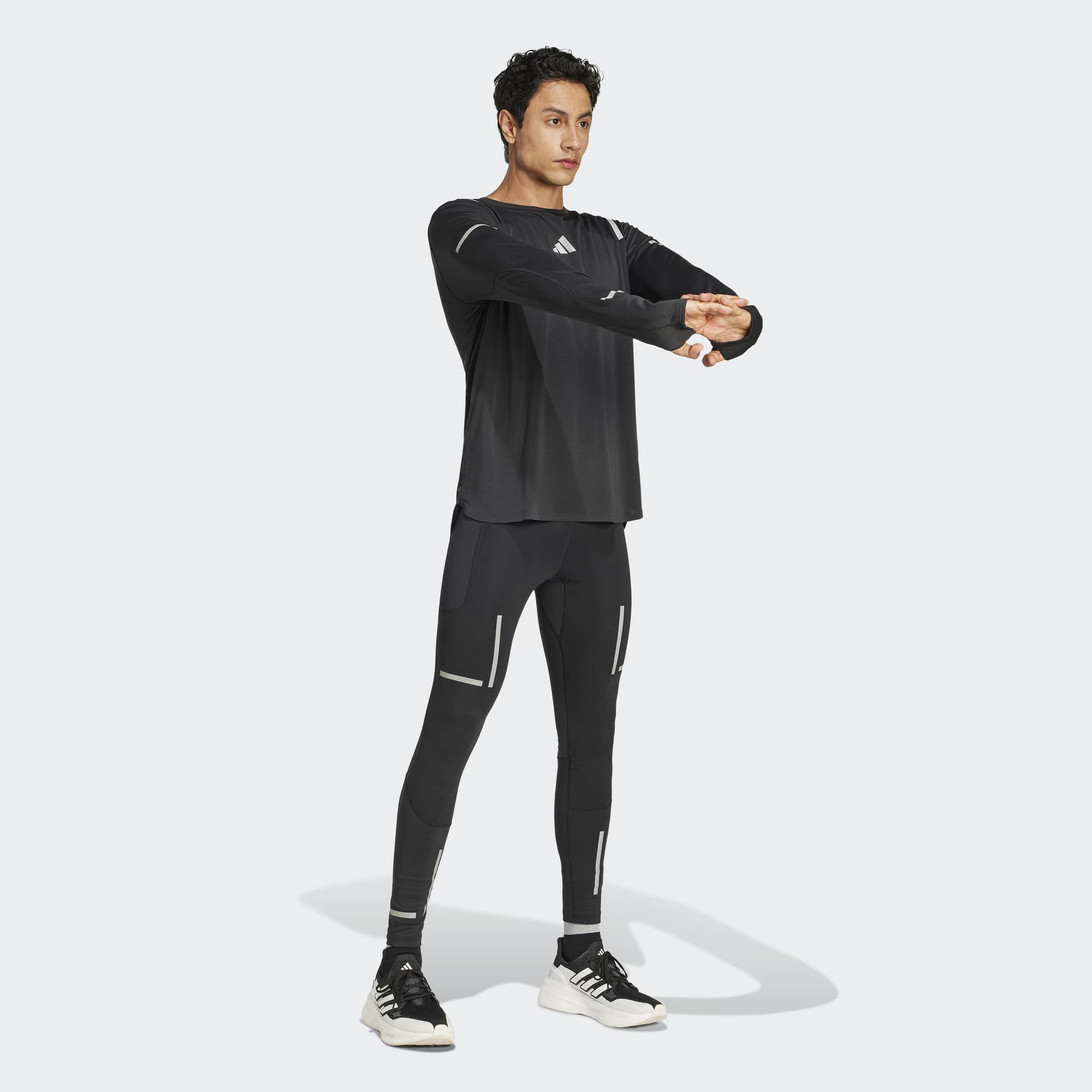 Ultimate Running Reflective Long Sleeve Long-Sleeve Top, Black, A901_ONE, large image number 2