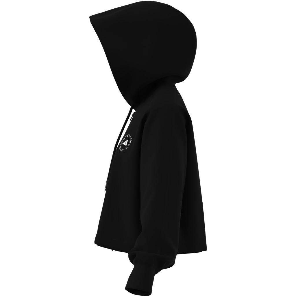 adidas by Stella McCartney Sportswear Cropped Hoodie, Black, A901_ONE, large image number 11
