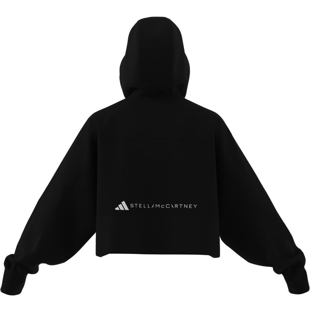 adidas by Stella McCartney Sportswear Cropped Hoodie, Black, A901_ONE, large image number 12