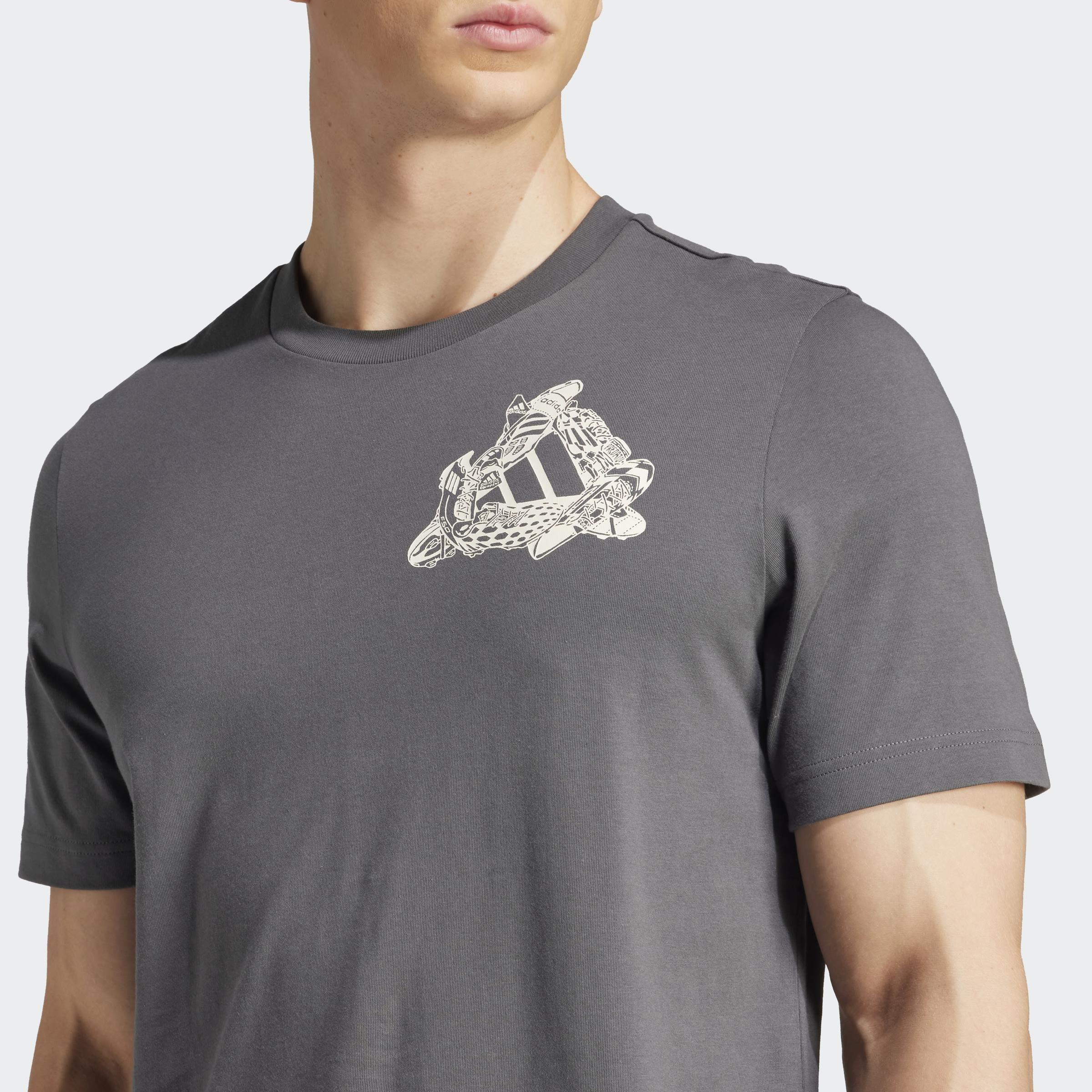 Football Kicks Graphic T-Shirt, Grey, A901_ONE, large image number 6