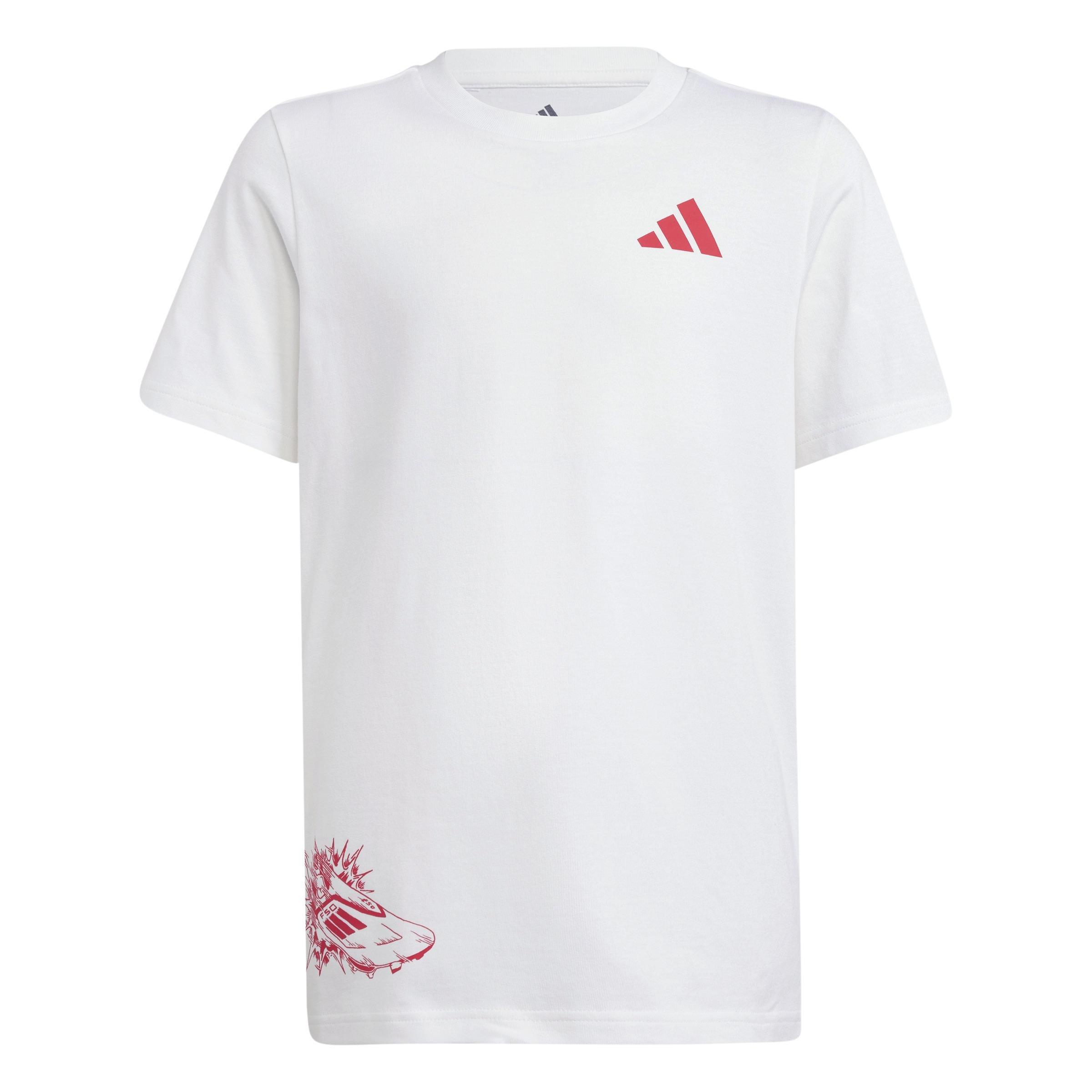 Kids F50 Signature Graphic T-Shirt, White, A901_ONE, large image number 0