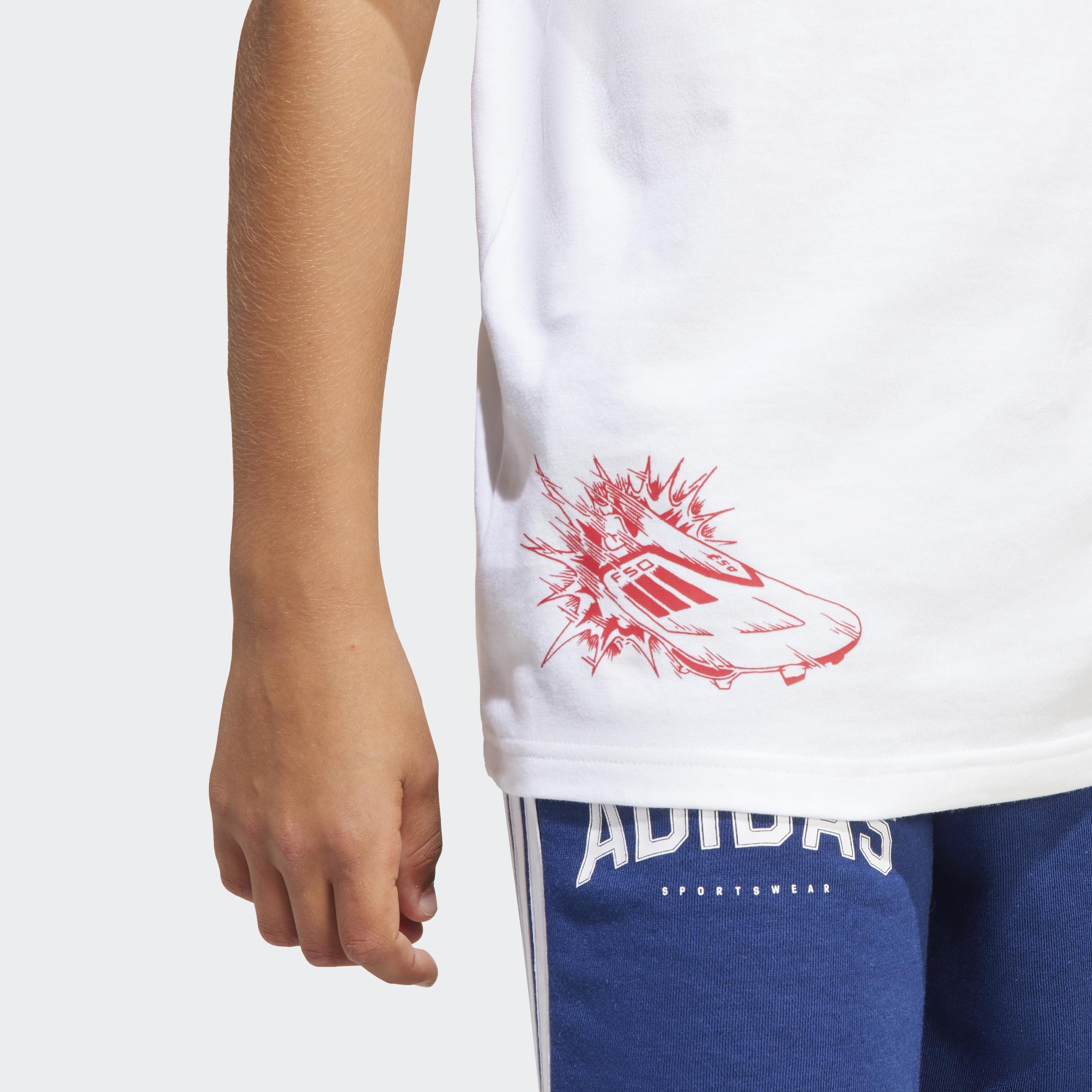 Kids F50 Signature Graphic T-Shirt, White, A901_ONE, large image number 7