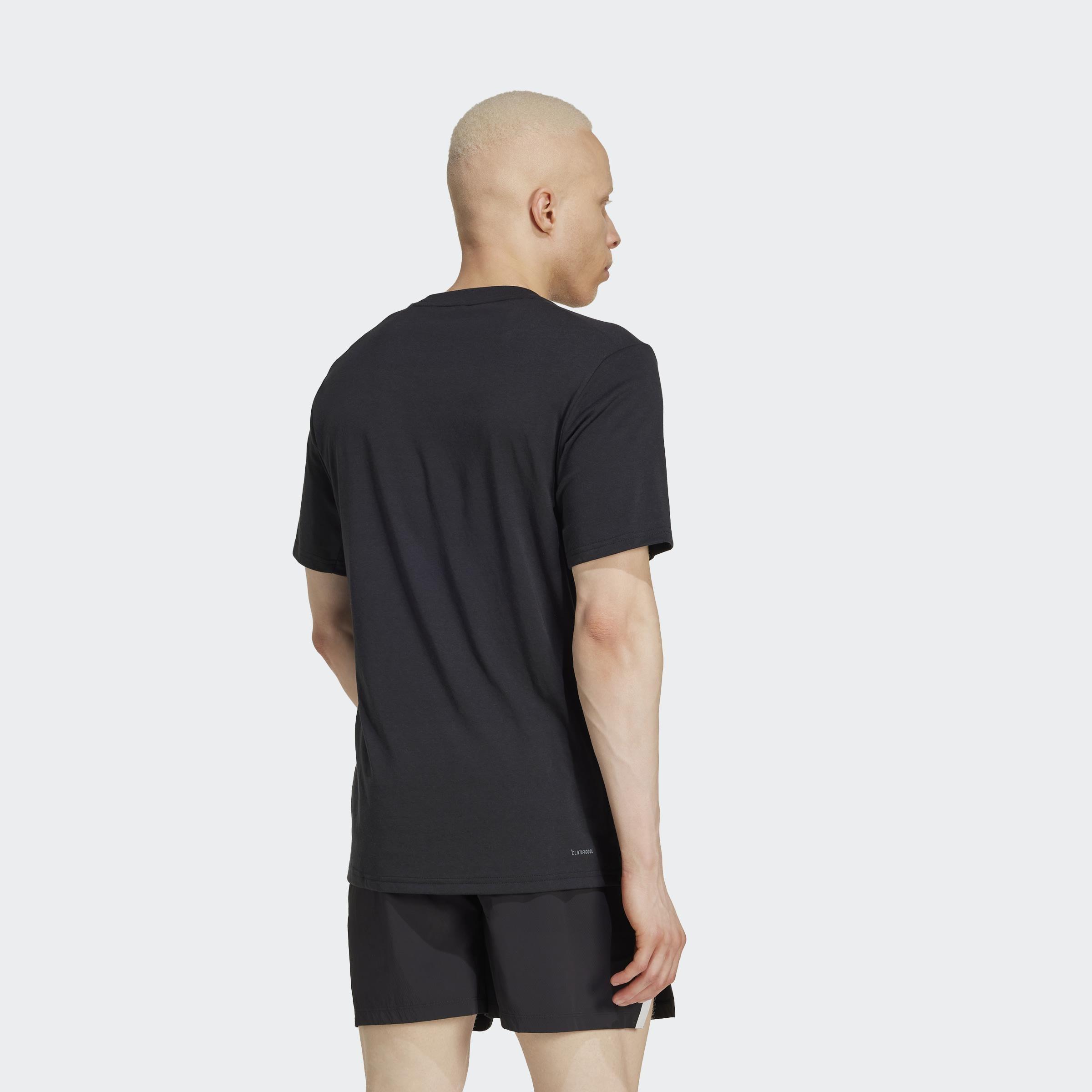 Climacool Training Camo Logo Graphic T-Shirt, Black, A901_ONE, large image number 4