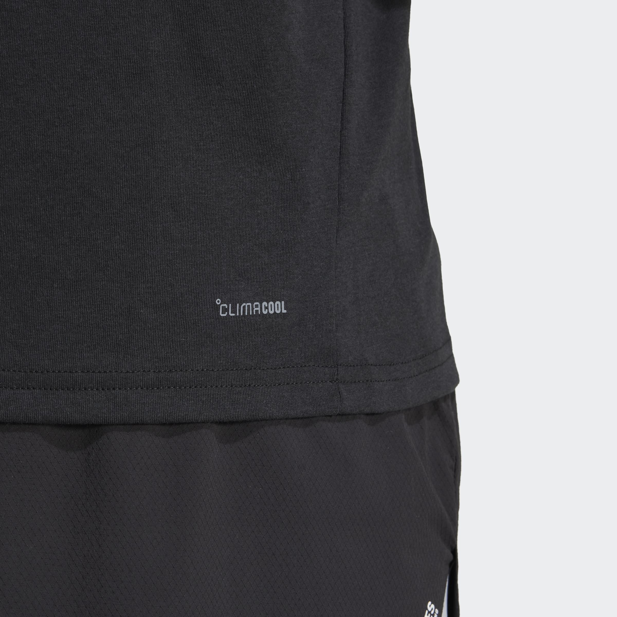 Climacool Training Camo Logo Graphic T-Shirt, Black, A901_ONE, large image number 8