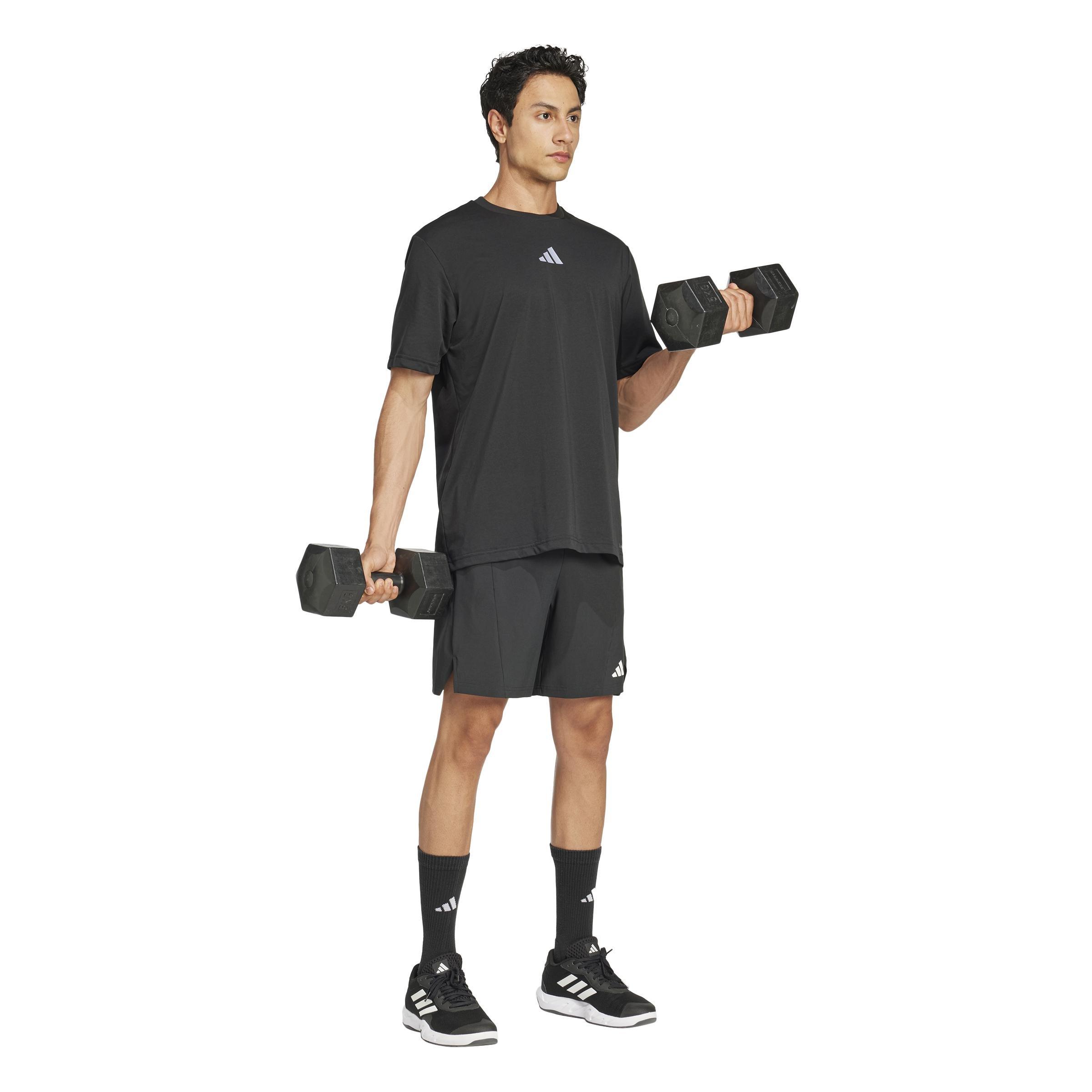 Climacool One Rep at a Time Training Graphic T-Shirt, Black, A901_ONE, large image number 8