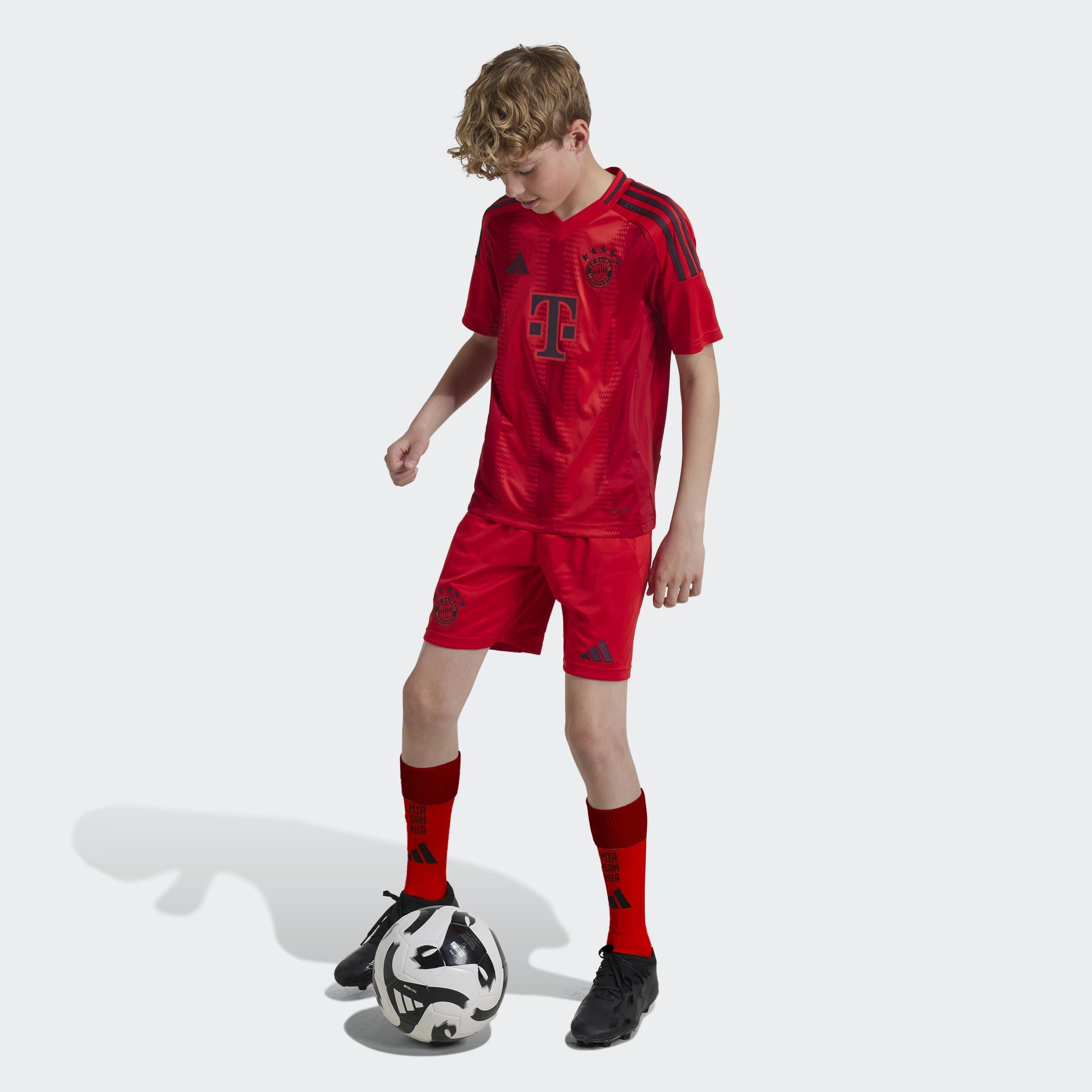 Kids FC Bayern 24/25 Home Shorts, Red, A901_ONE, large image number 5