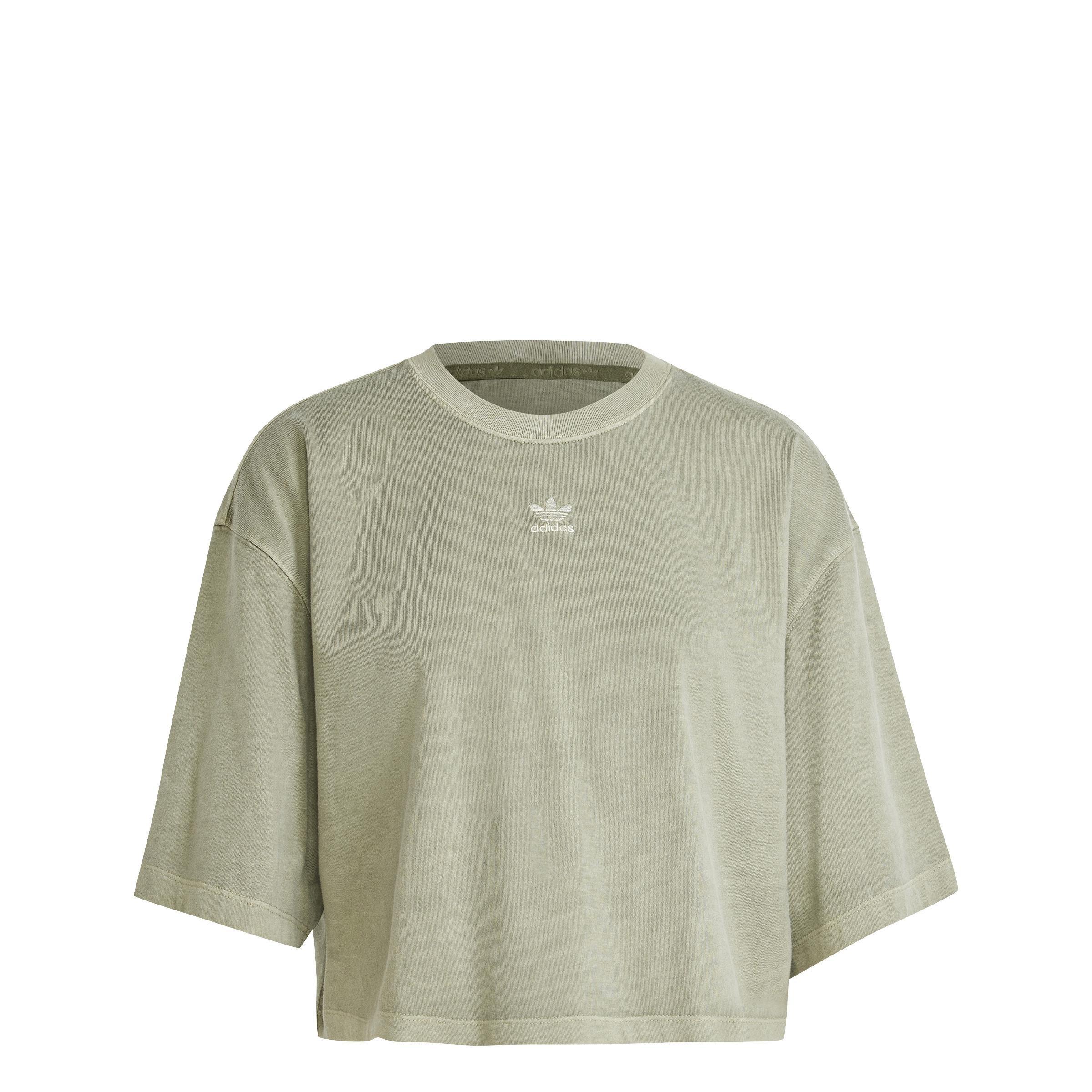 Essentials Crop T-Shirt, Green, A901_ONE, large image number 2