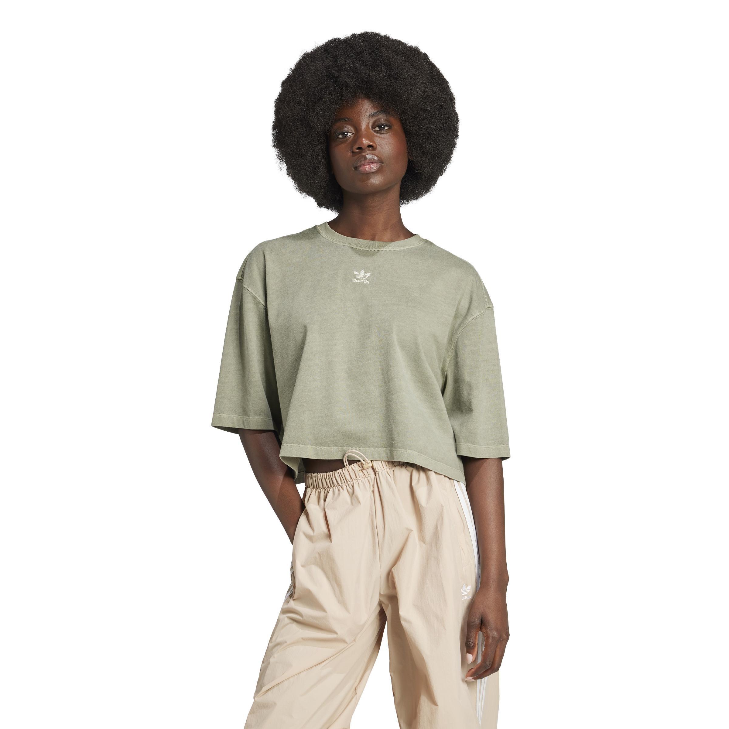 Essentials Crop T-Shirt, Green, A901_ONE, large image number 7