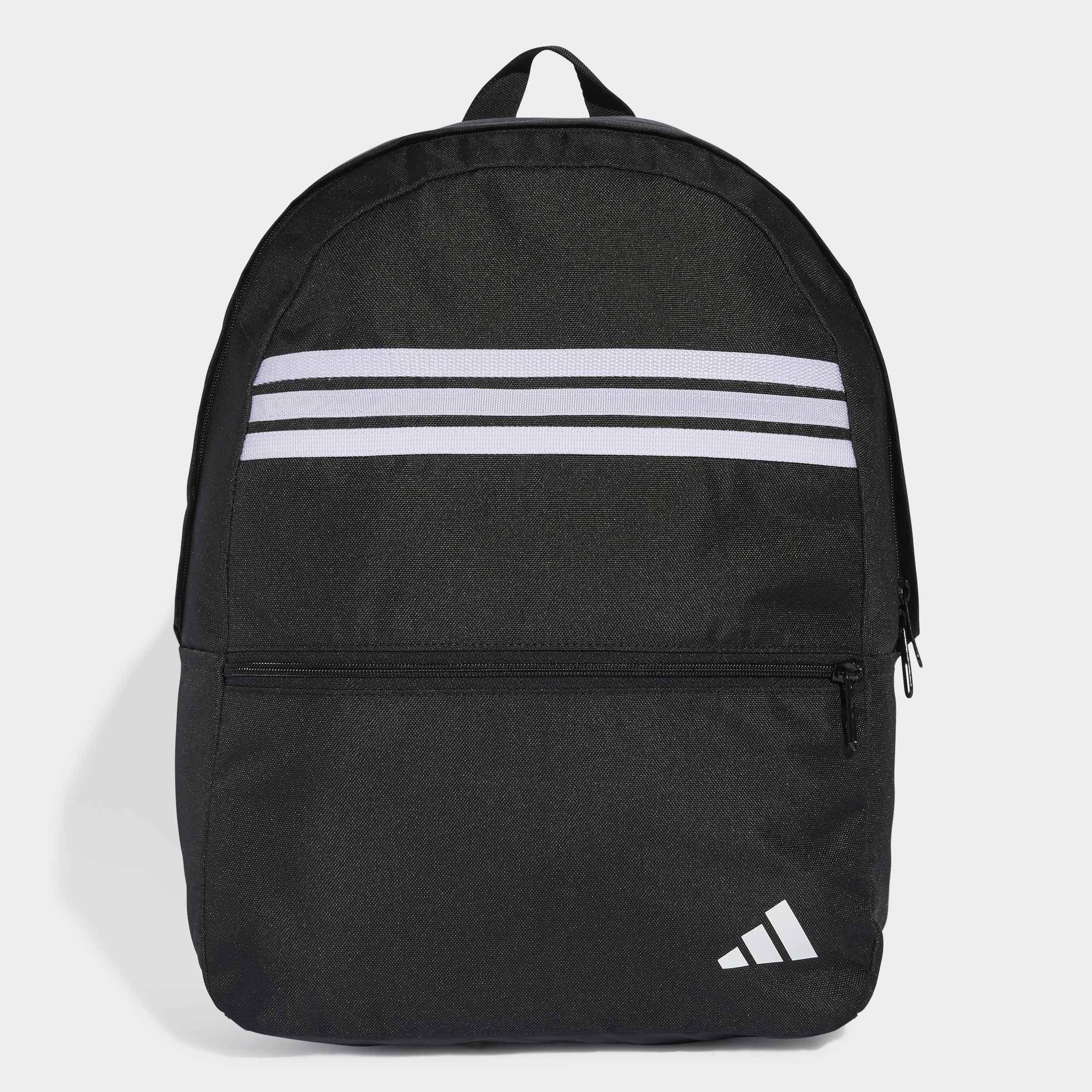 Unisex Classic Back-To-School Stripes Backpack, Black