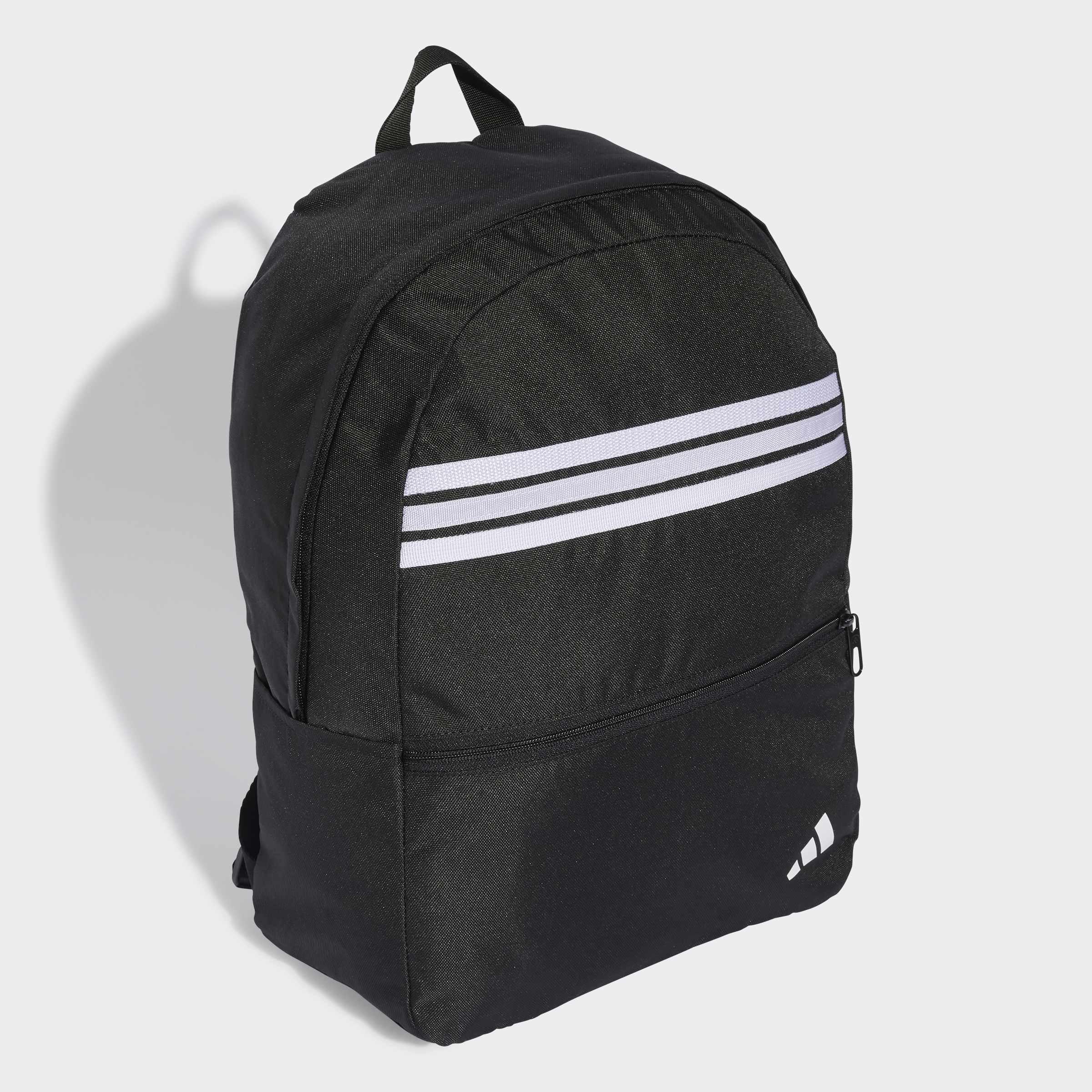 Unisex Classic Back-To-School Stripes Backpack, Black