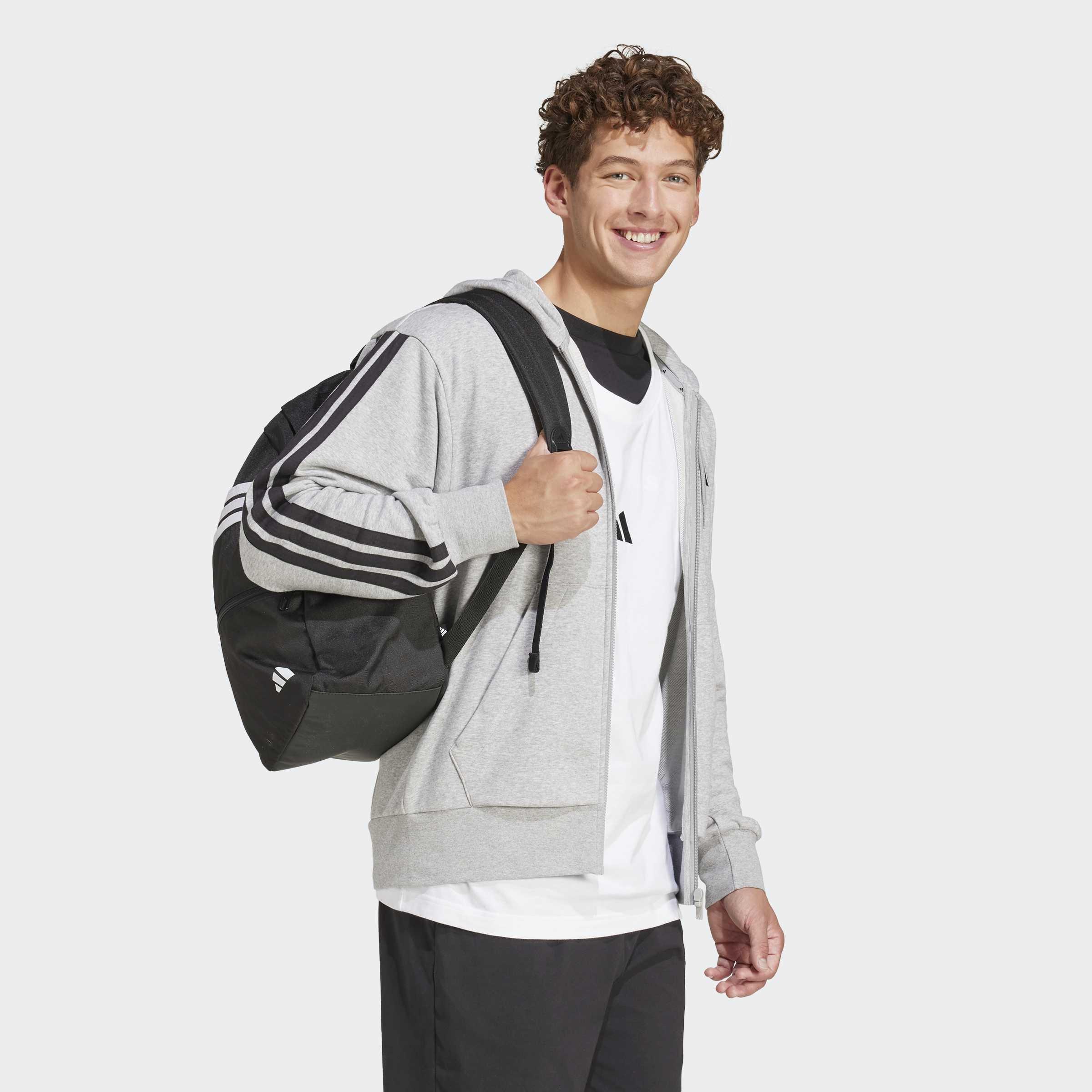 Unisex Classic Back-To-School Stripes Backpack, Black, A901_ONE, large image number 6
