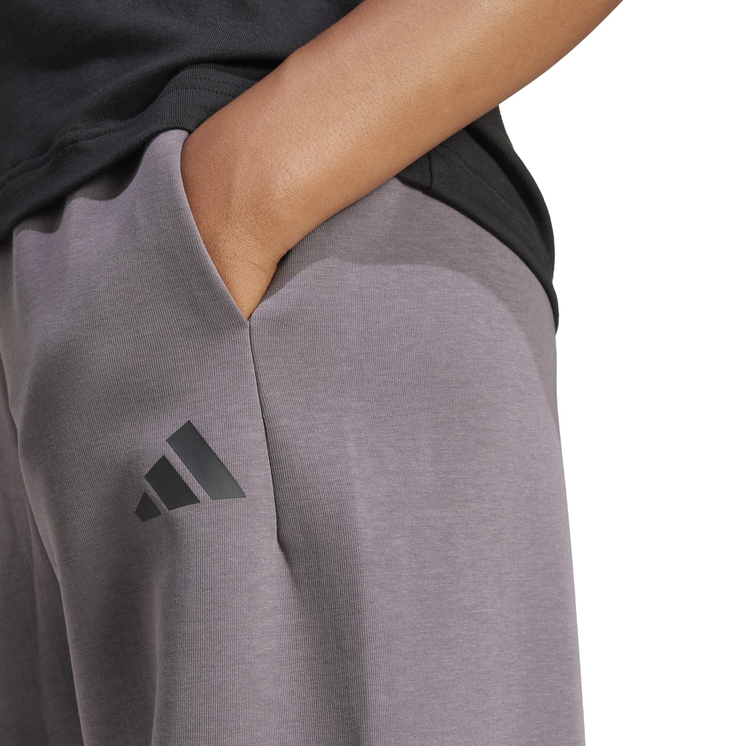 Future Icons 3-Stripes Open-Hem Tracksuit Bottoms, Grey, A901_ONE, large image number 6