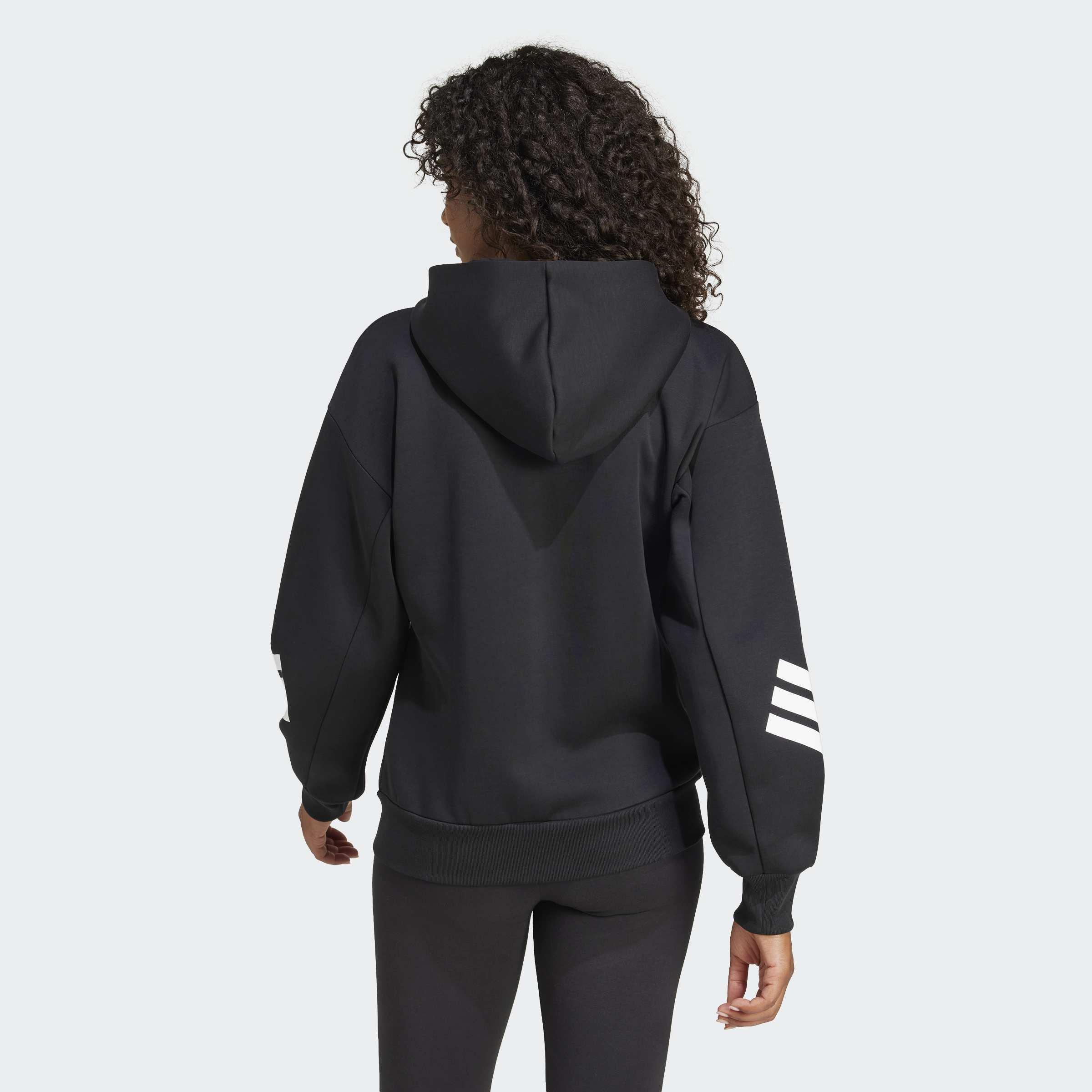 Future Icons 3-Stripes Full-Zip Hoodie, Black