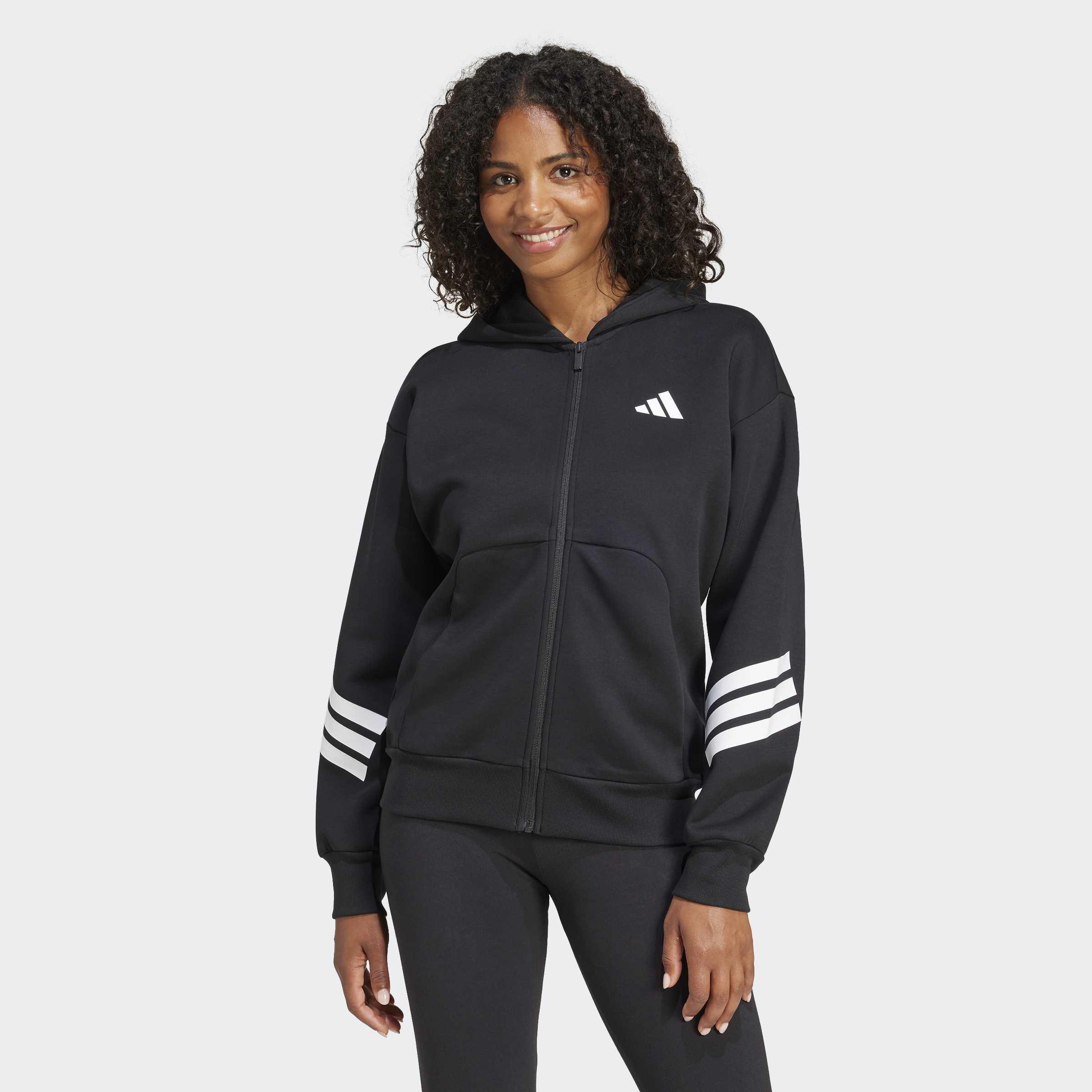 Future Icons 3-Stripes Full-Zip Hoodie, Black, A901_ONE, large image number 4