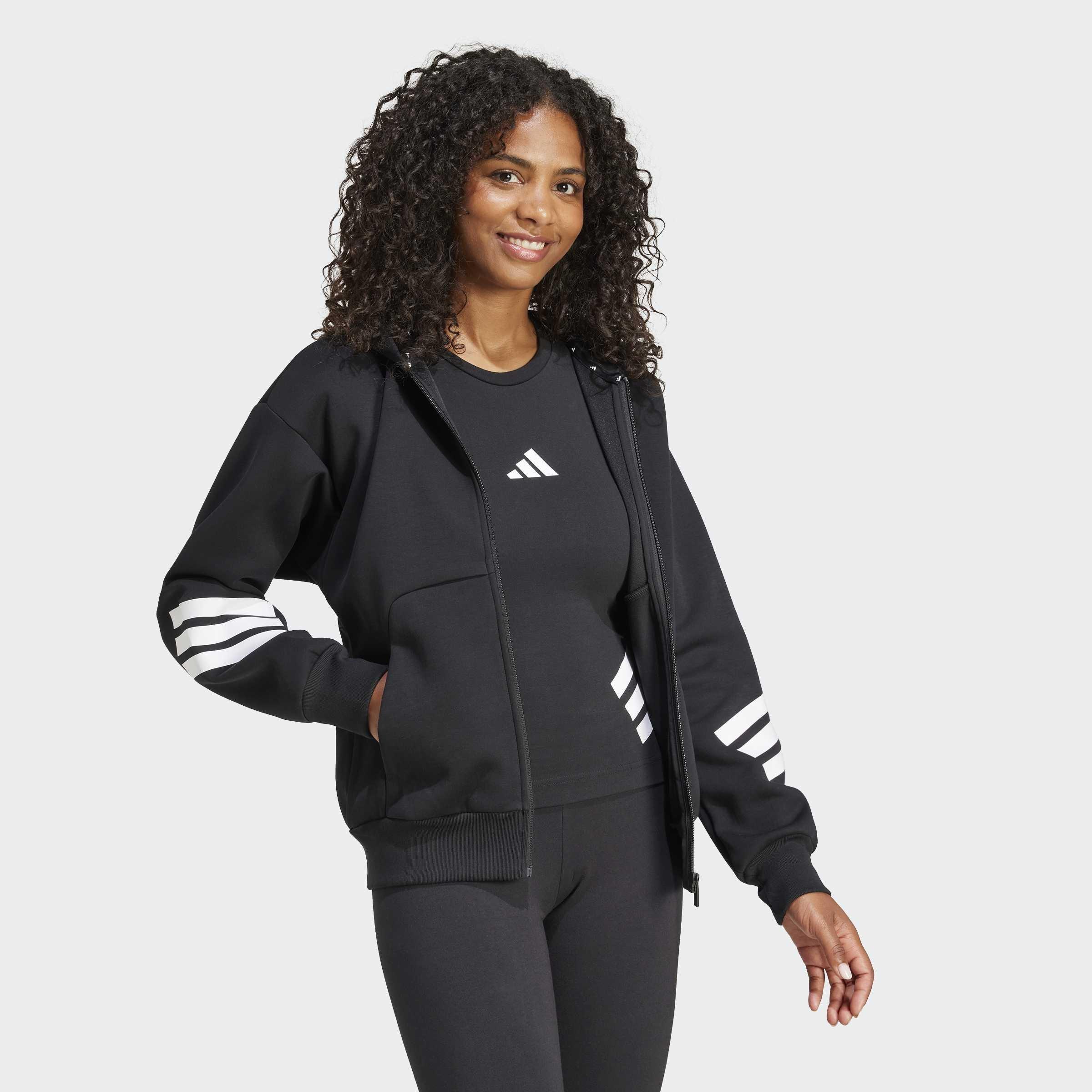 Future Icons 3-Stripes Full-Zip Hoodie, Black, A901_ONE, large image number 5