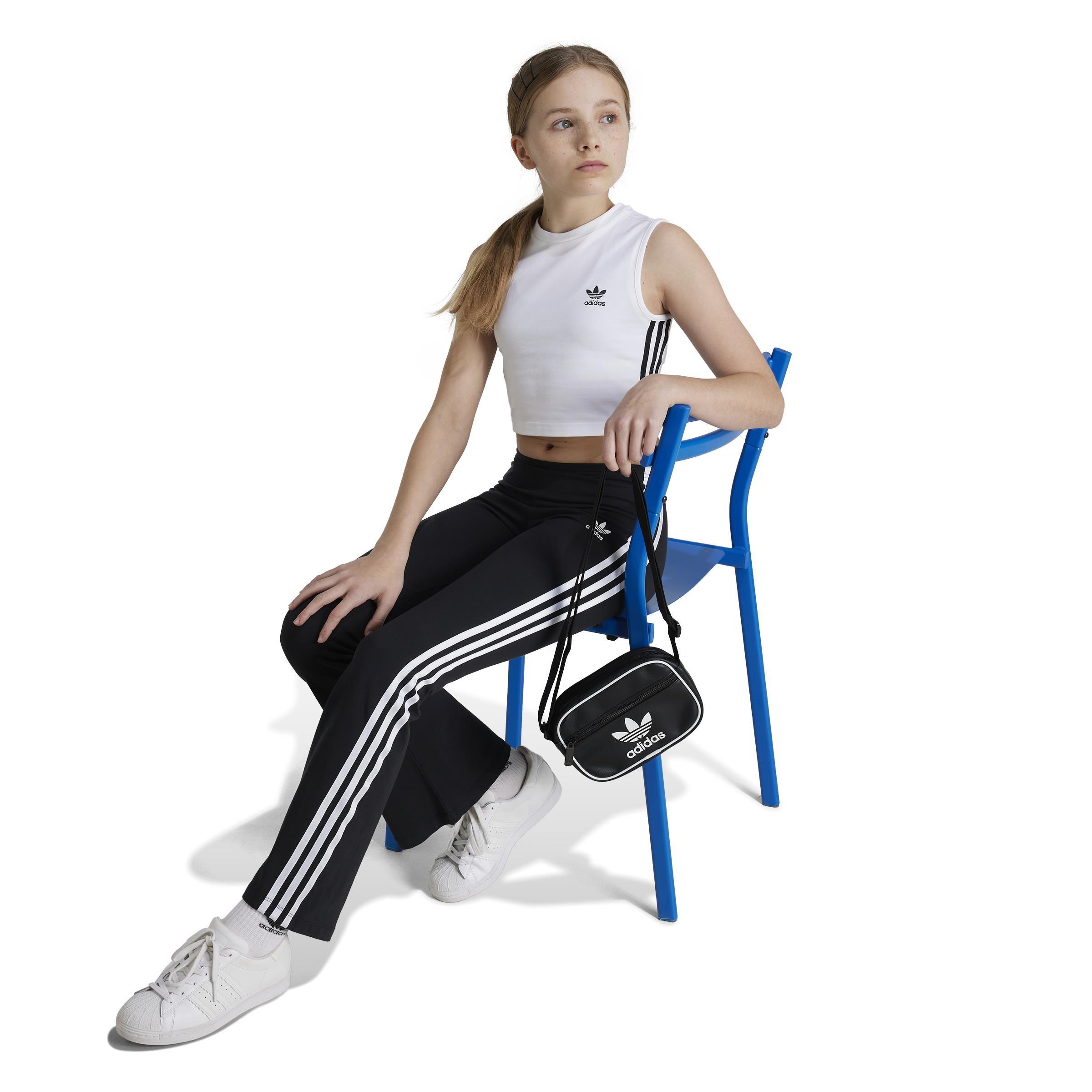 Kids Adicolor Crop Tank Top, White, , large image number 6