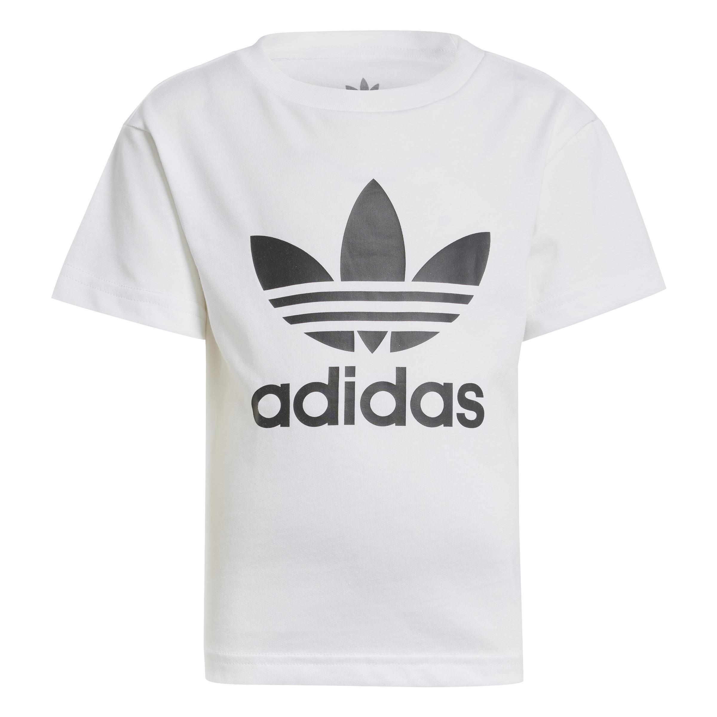 Unisex Kids Adicolor Trefoil T-Shirt, White, , large image number 1