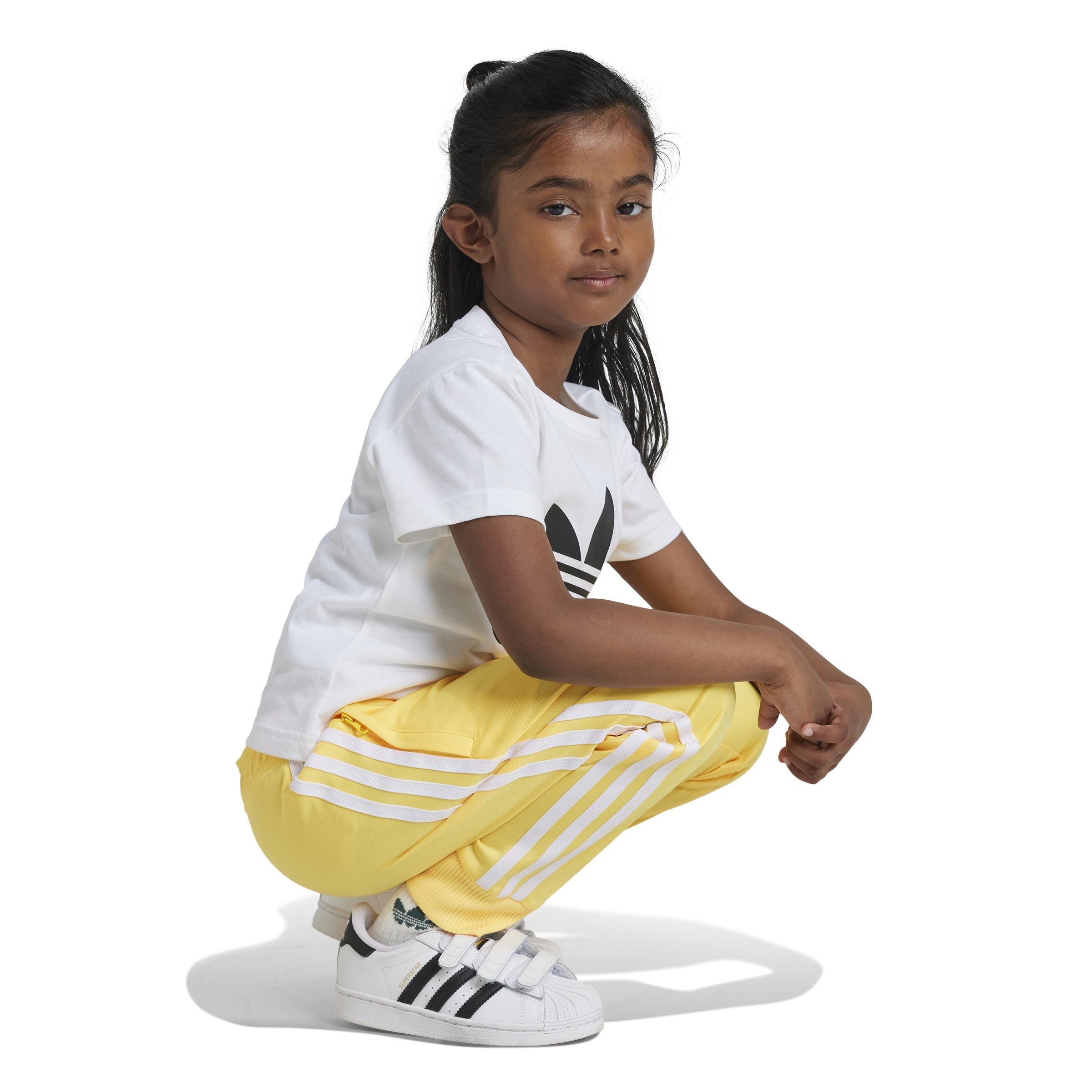 Unisex Kids Adicolor Trefoil T-Shirt, White, , large image number 4