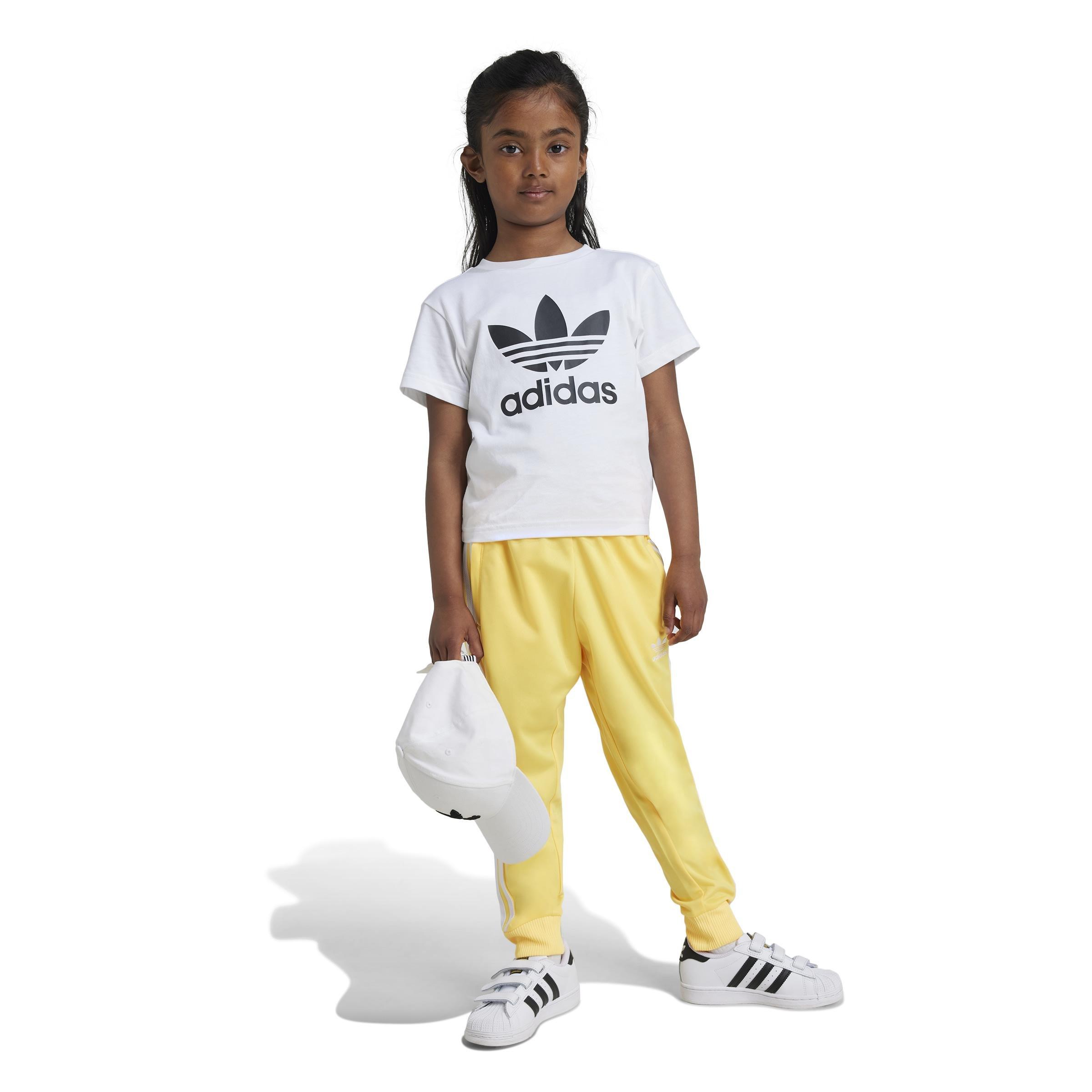 Unisex Kids Adicolor Trefoil T-Shirt, White, , large image number 9