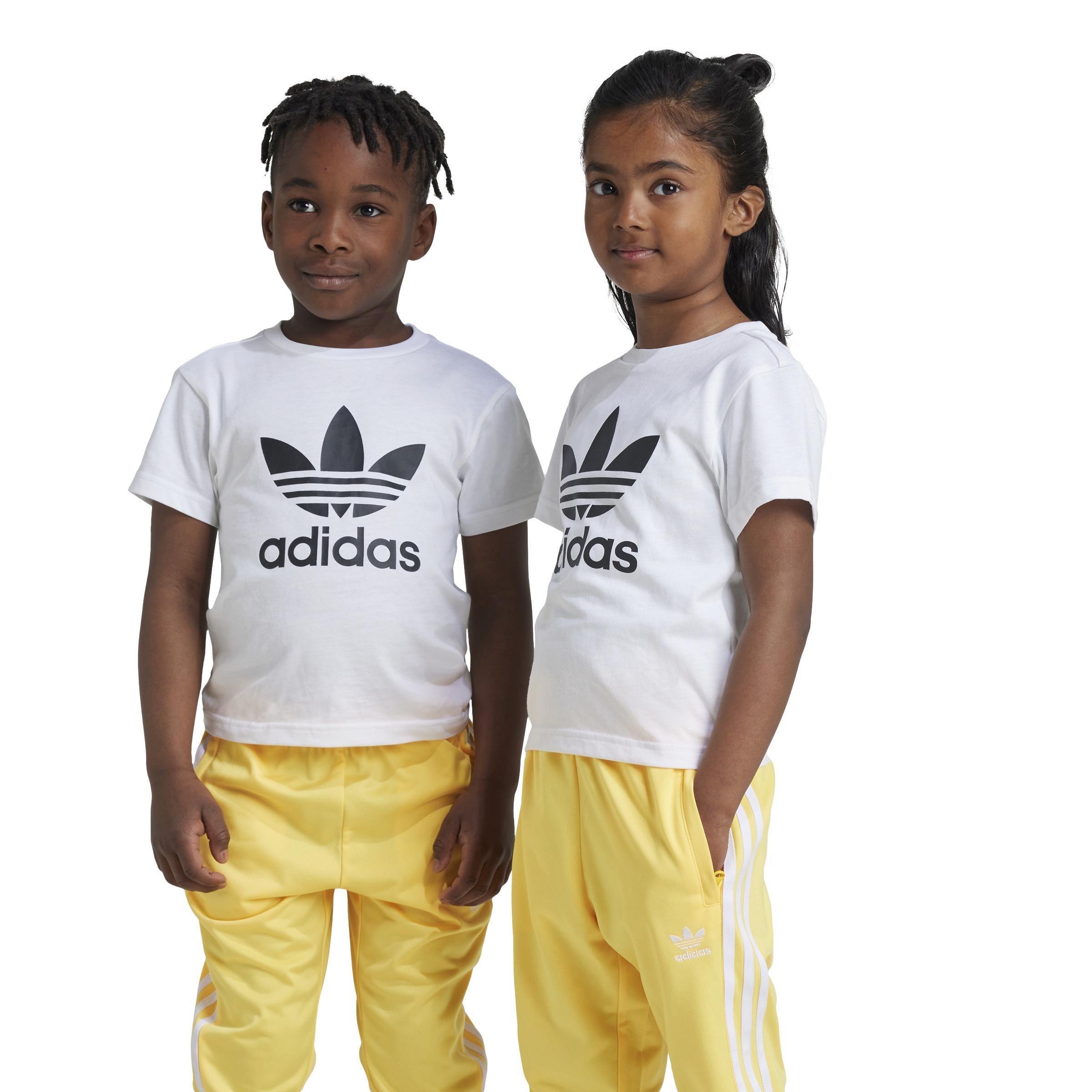 Unisex Kids Adicolor Trefoil T-Shirt, White, , large image number 13